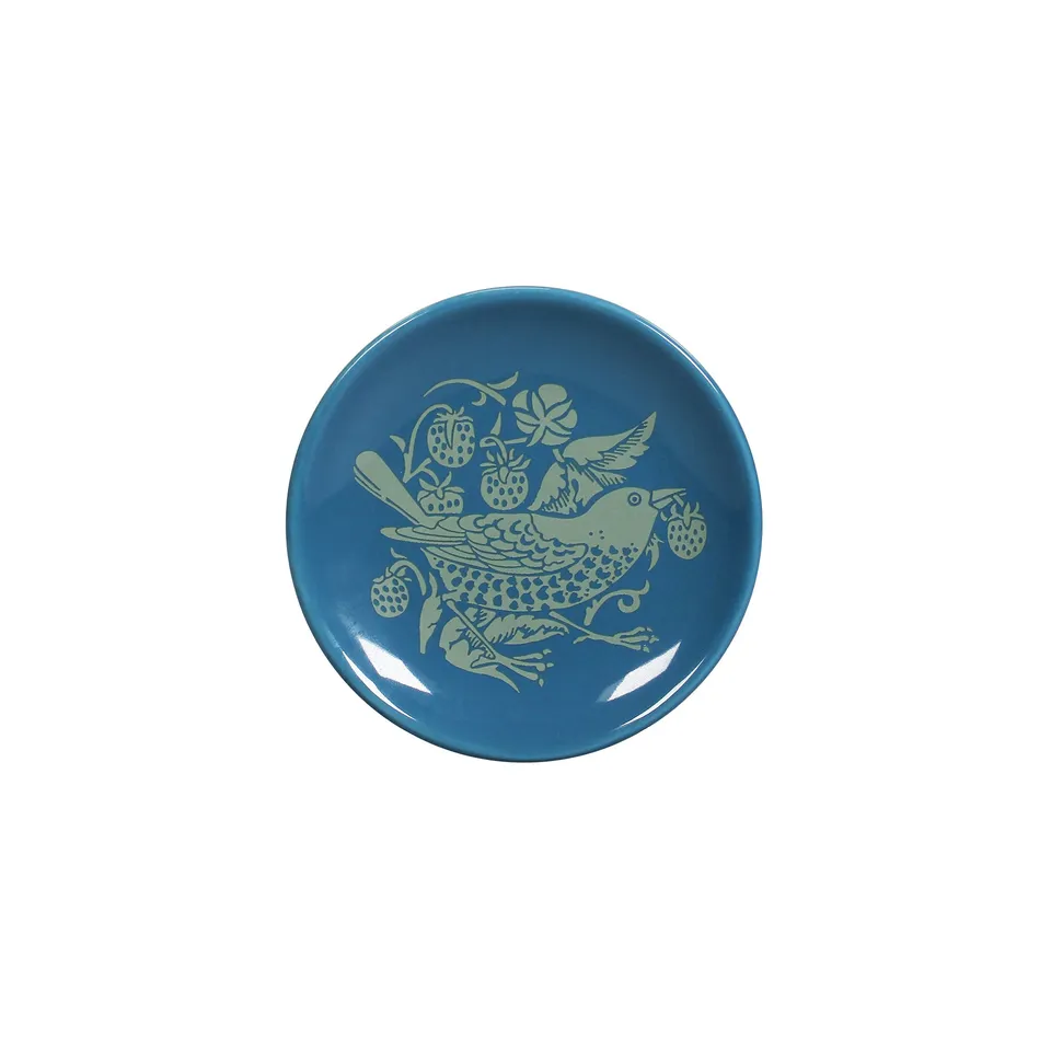 William Morris Strawberry Thief vide-poche vert 8 cm