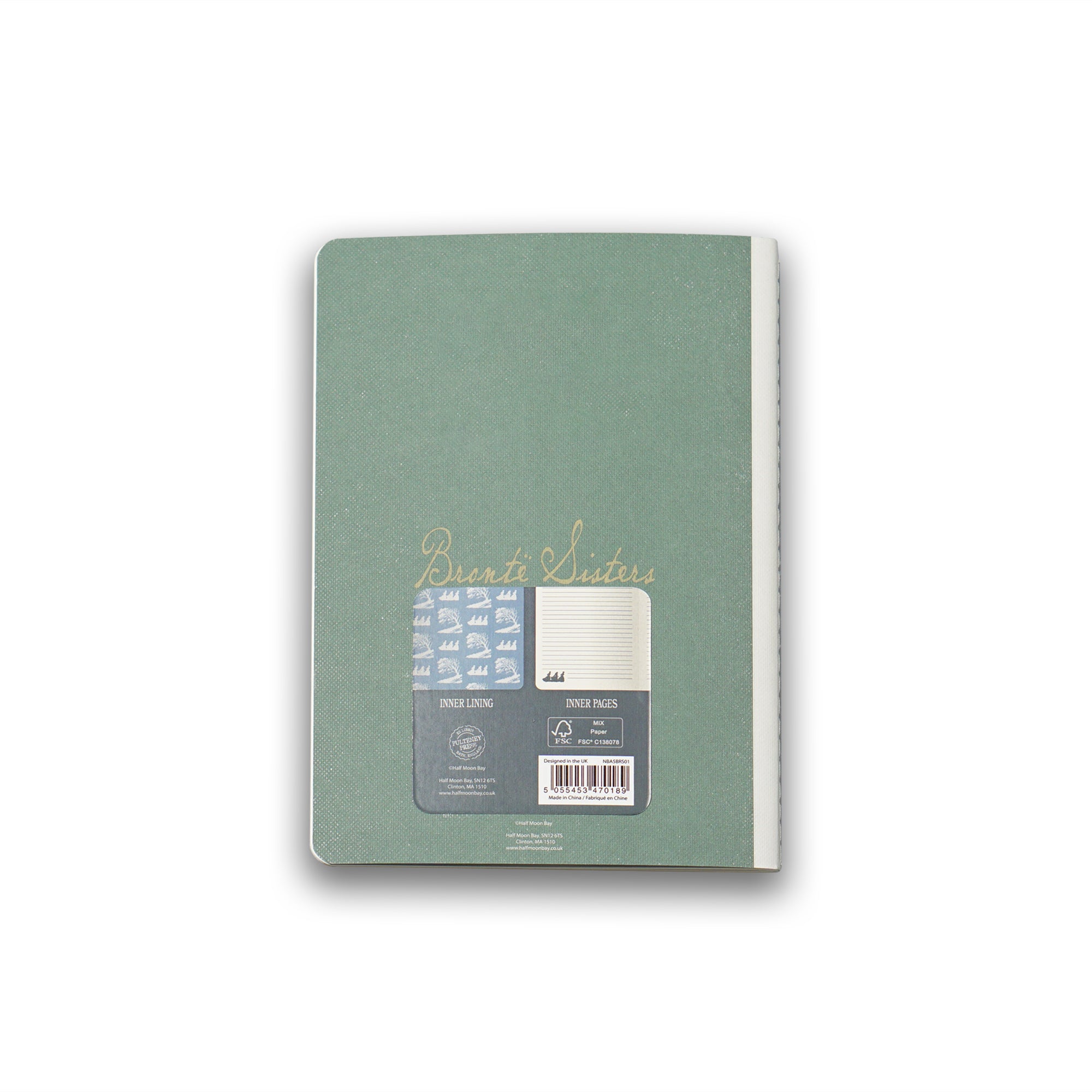 HMB Bronte Sisters carnet A5 cousu vert