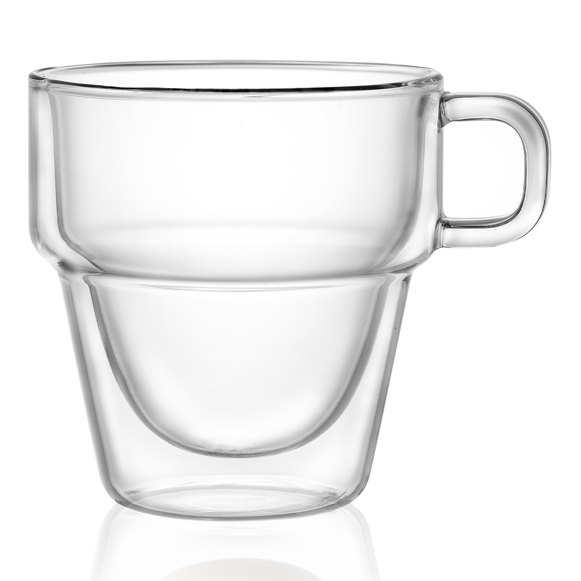 JoyJolt Stoiva tasse café double paroi 34 cl lot 4 empilable