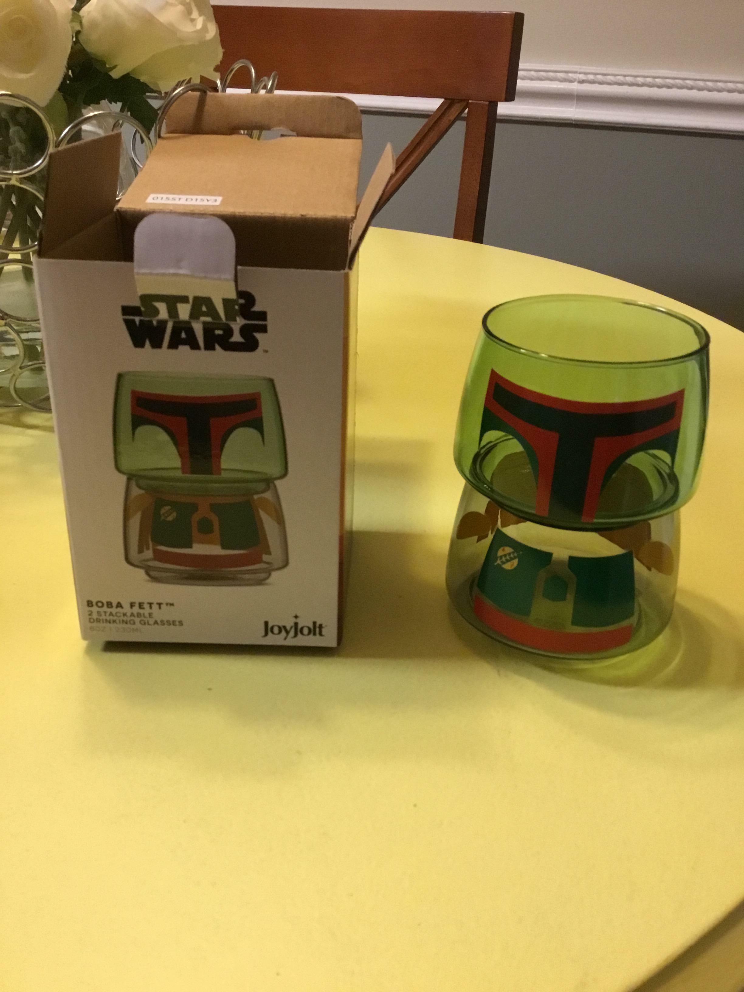 JoyJolt Star Wars Stackable Grogu verres lot de 2 28 cl