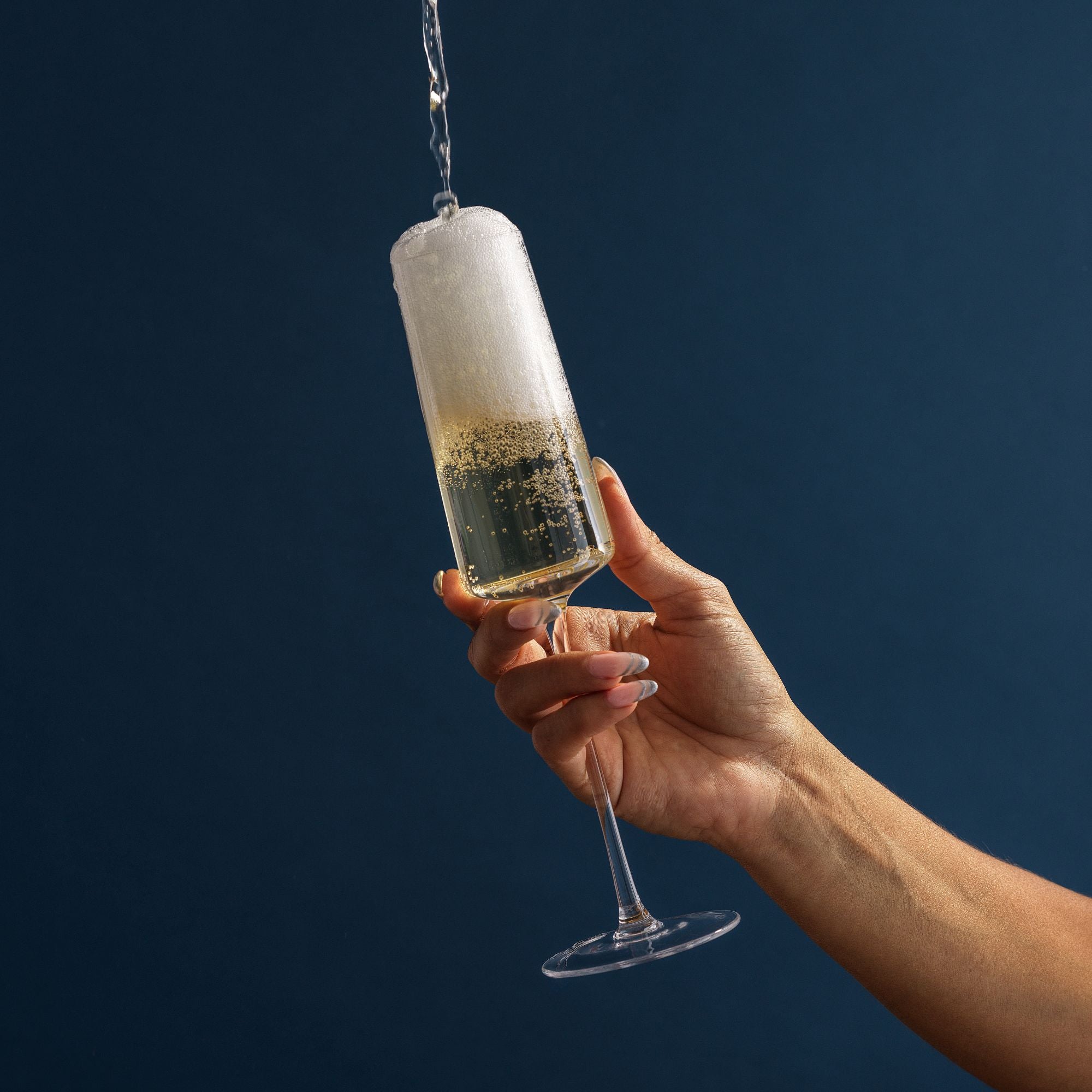 JoyJolt Sidney flutes à champagne 7 oz lot de 4 transparent cristal