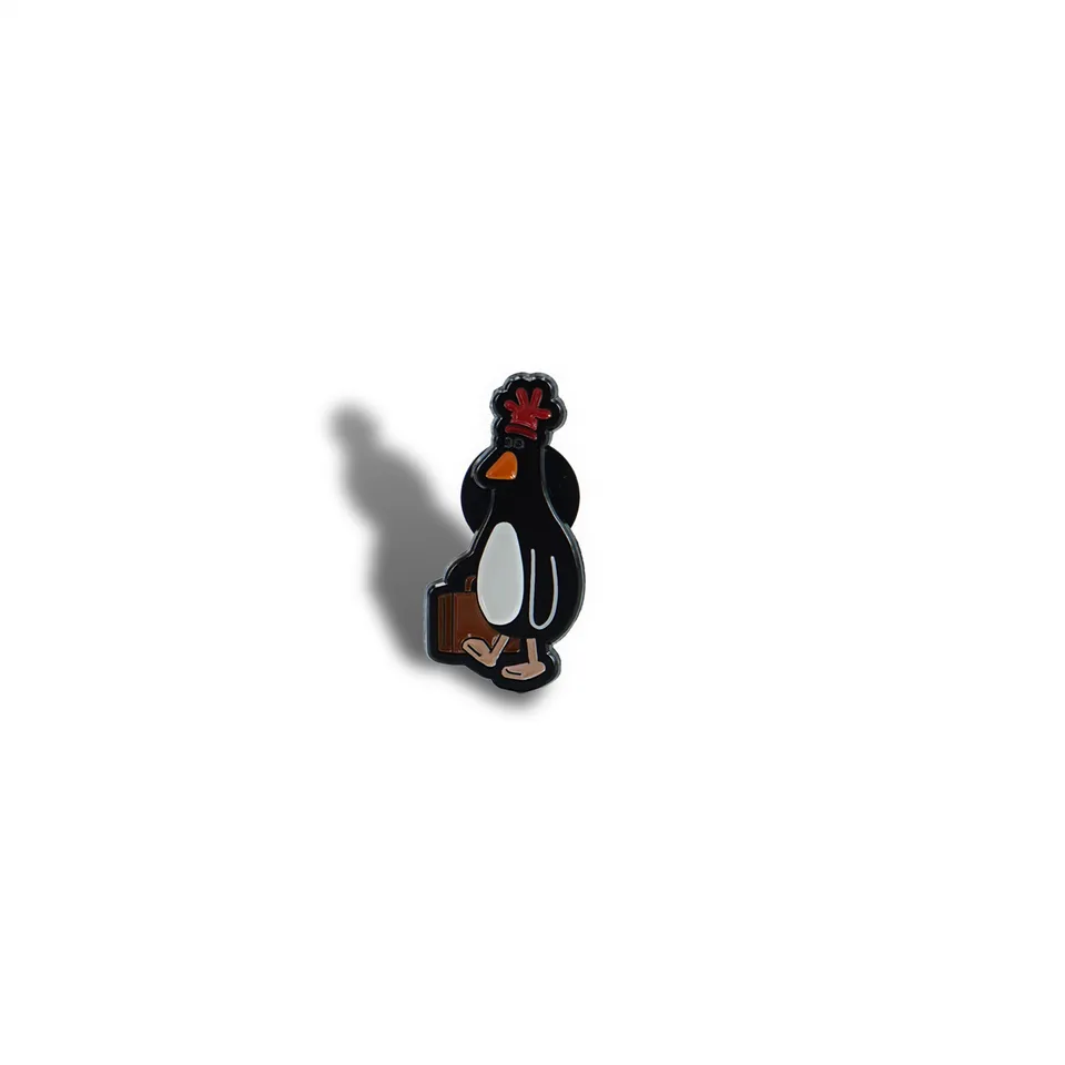 HMB Wallace & Gromit Feathers pin's émail noir