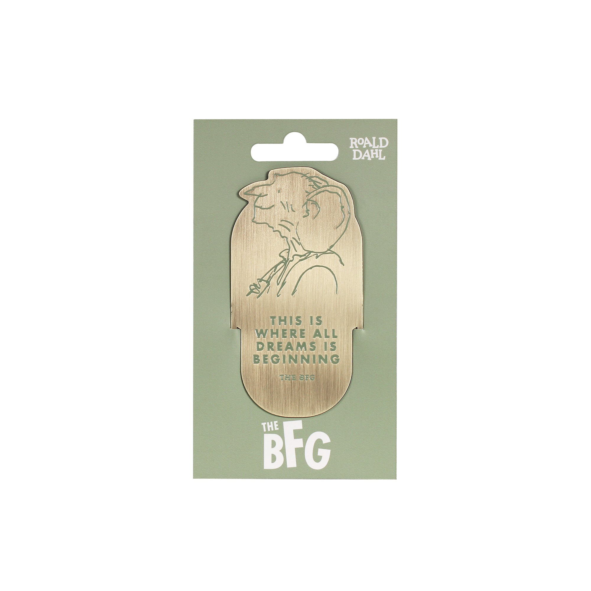 HMB Roald Dahl BFG marque-page métal bronze