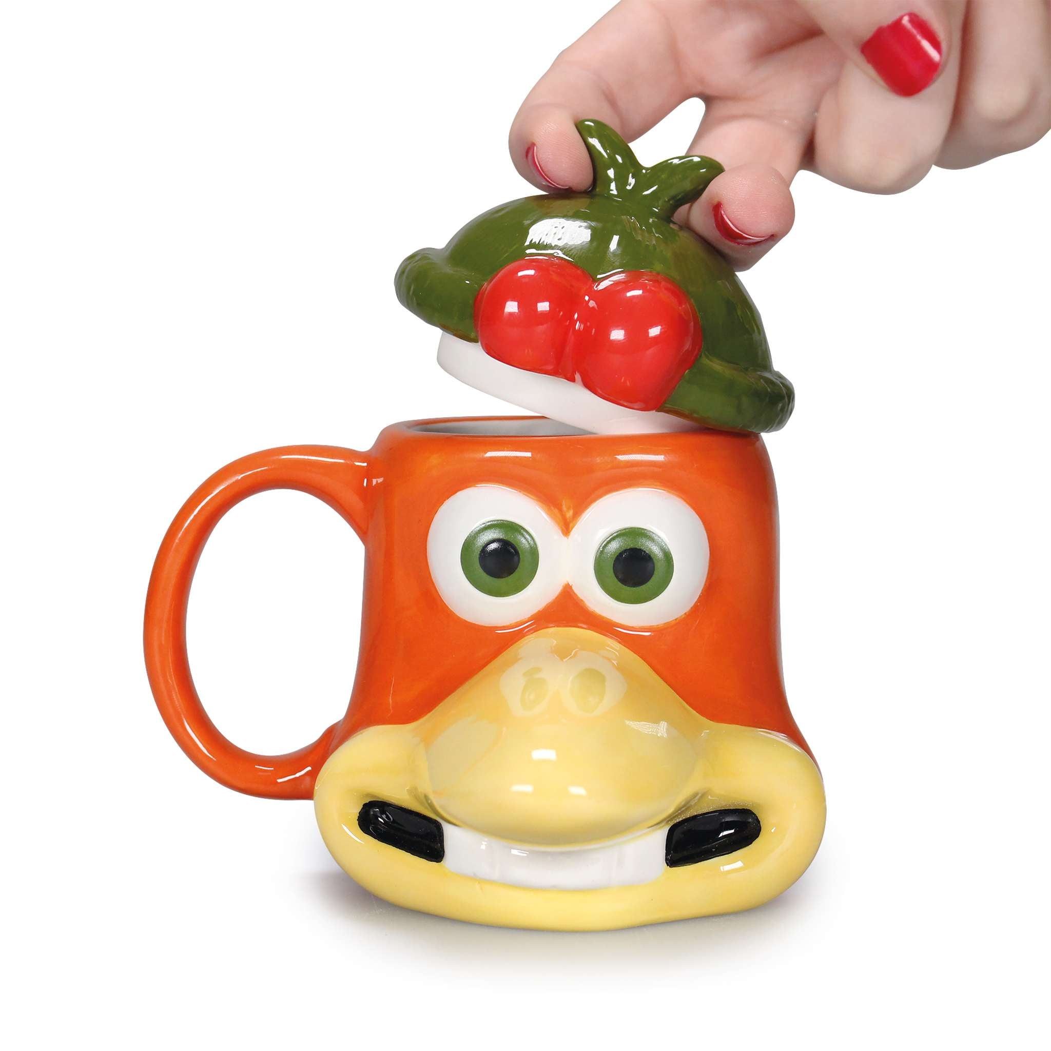 Chicken Run Ginger mug à couvercle 30 cl orange