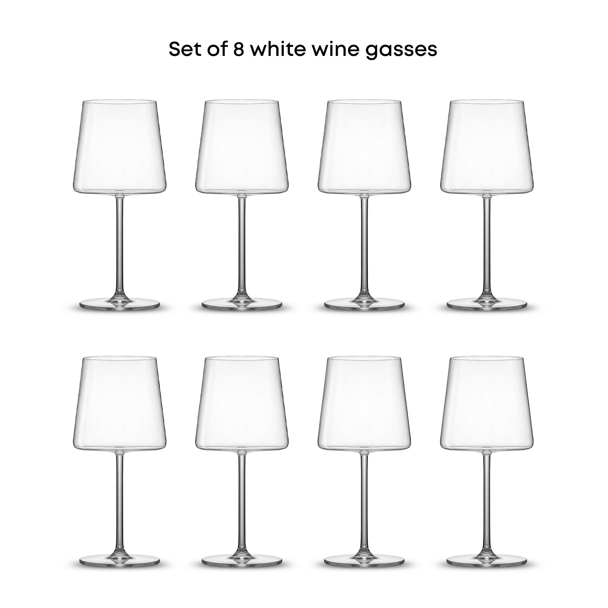 JoyJolt Aura verres à vin blanc 55 cl lot 8