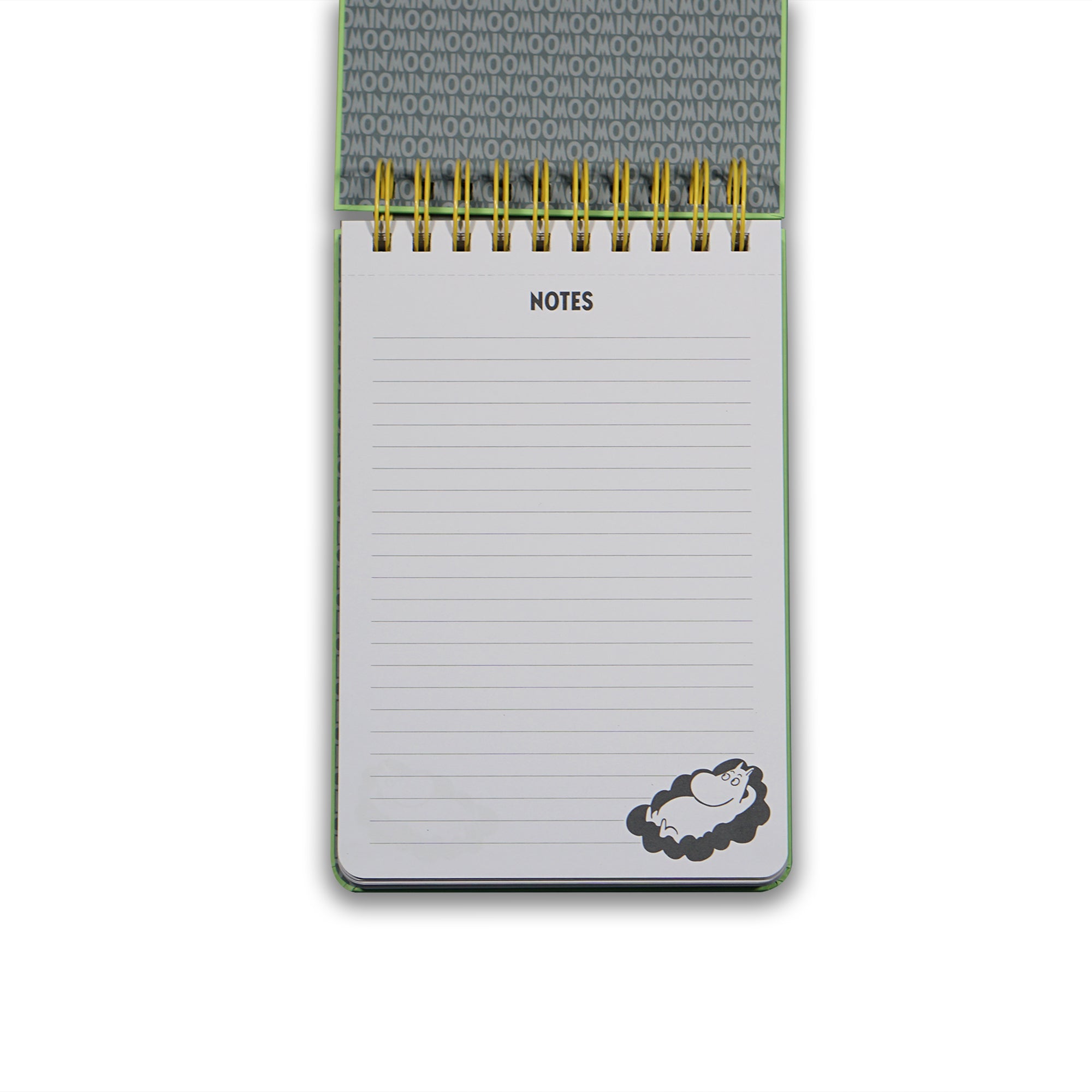 Moomin Daydreaming carnet spirale A5 vert rigide