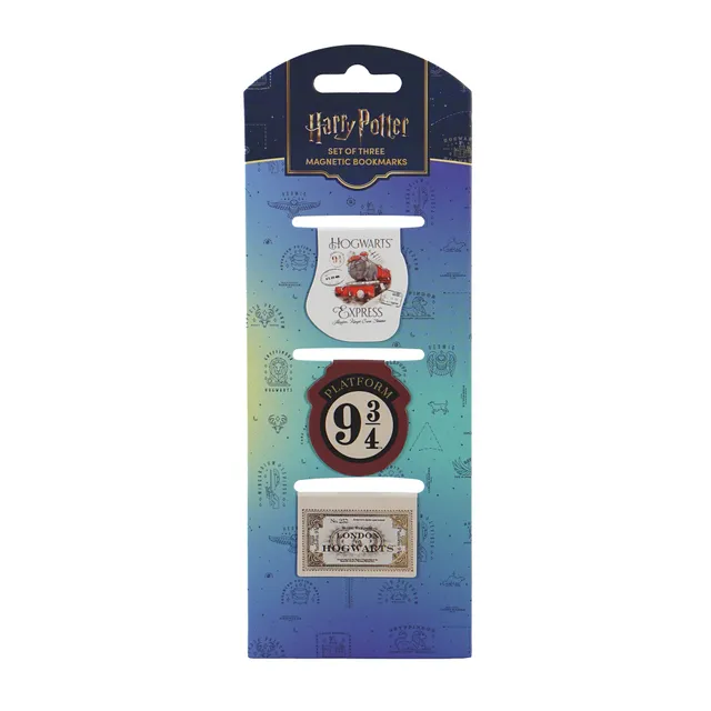 Harry Potter Hogwarts lot 3 marque-pages magnétiques