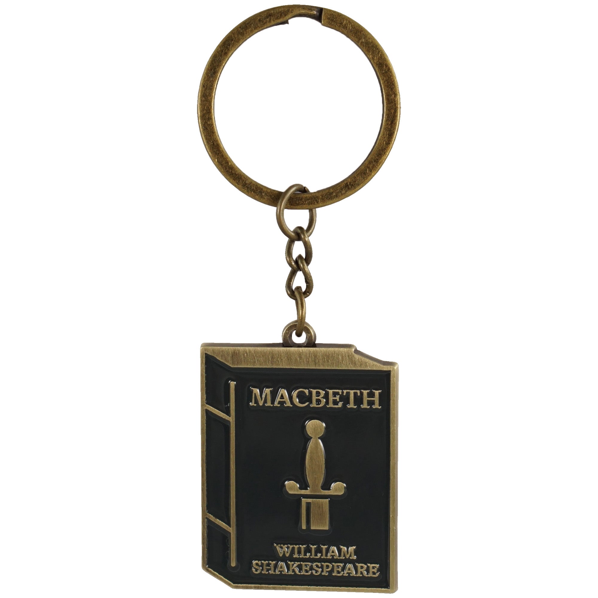 Shakespeare Macbeth porte-clés métal noir émail