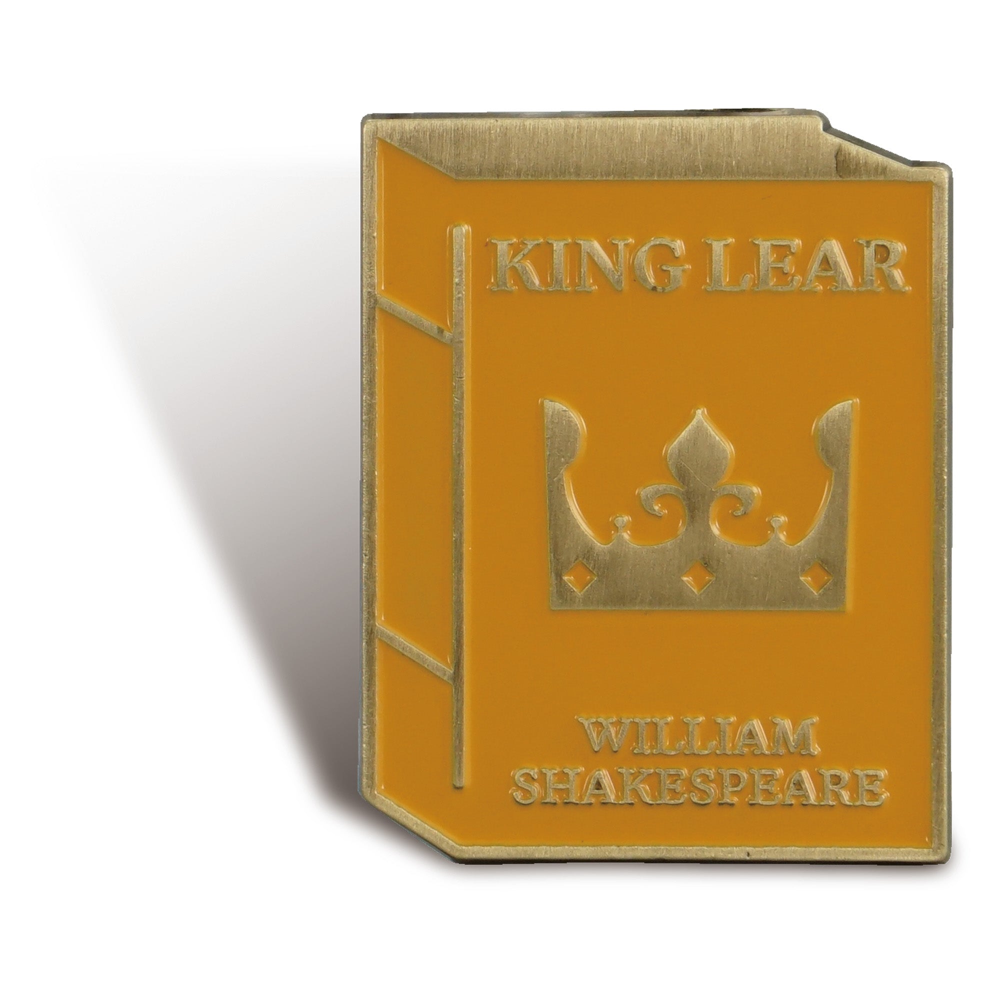 Shakespeare King Lear pin's émail jaune