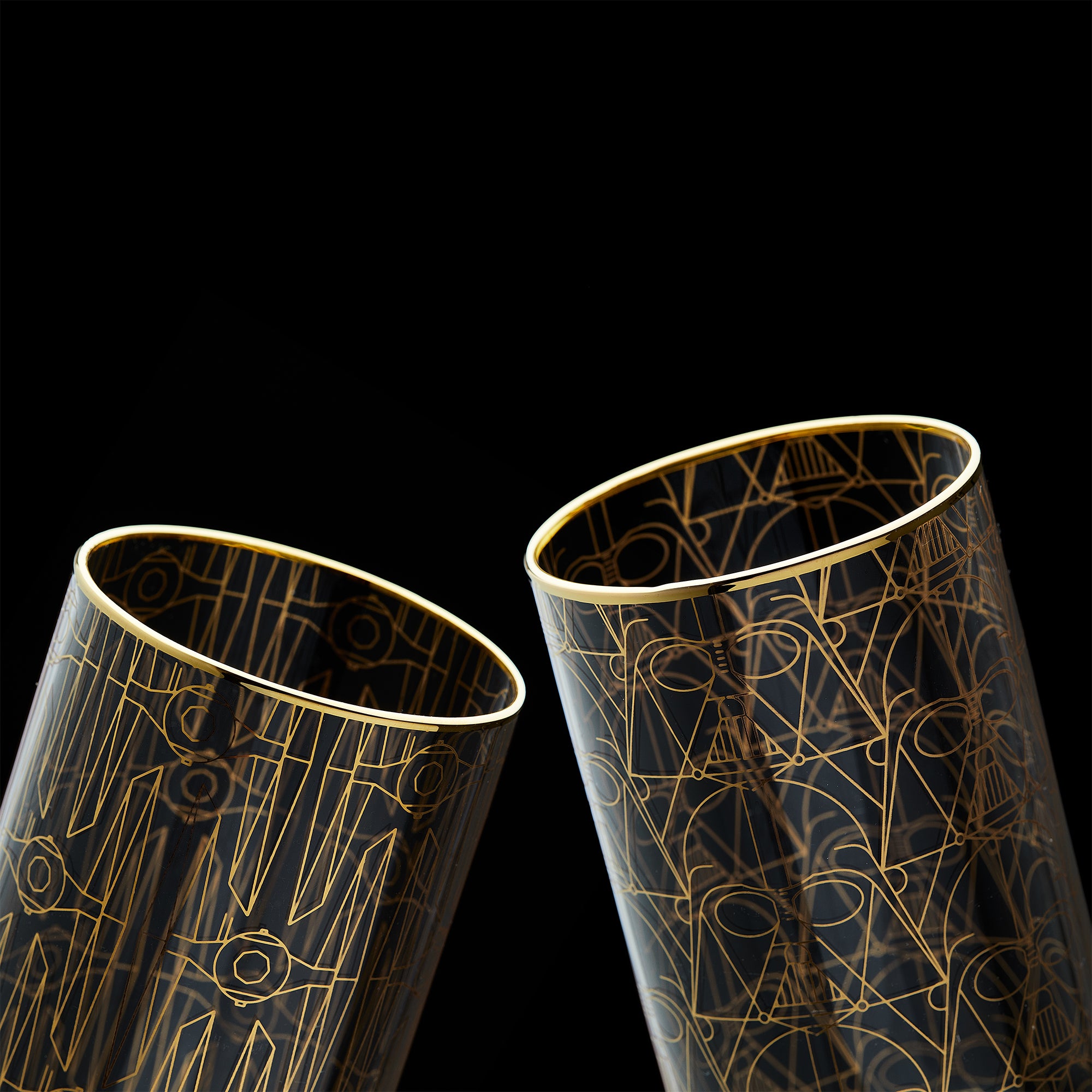 JoyJolt Star Wars Deco Verres Highball 37 cl Lot 4