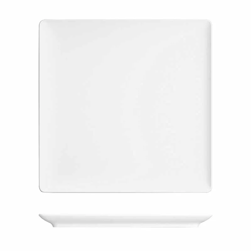 Artis Purity Assiette Carrée 27 cm Blanche