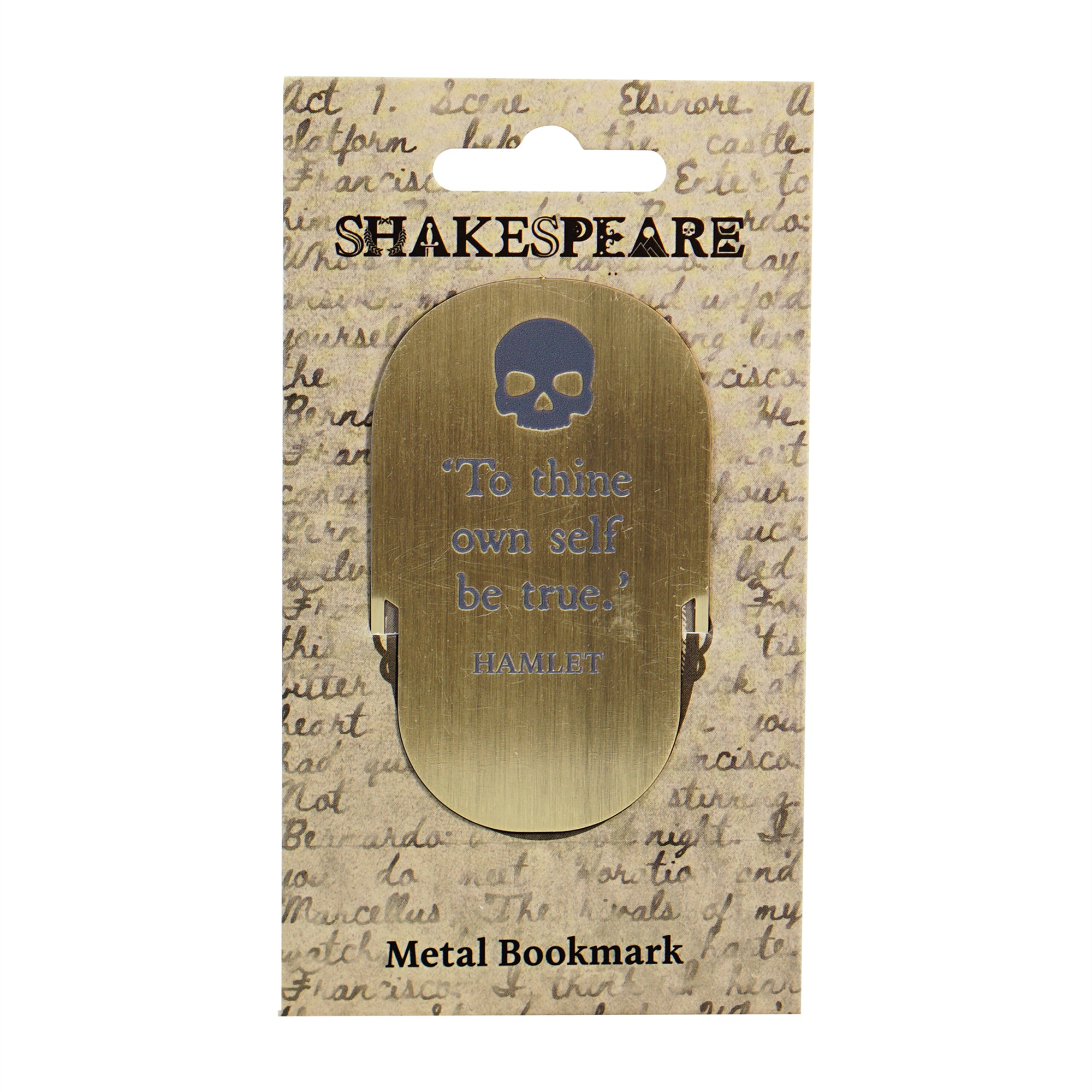 Shakespeare Hamlet marque-page métal bronze