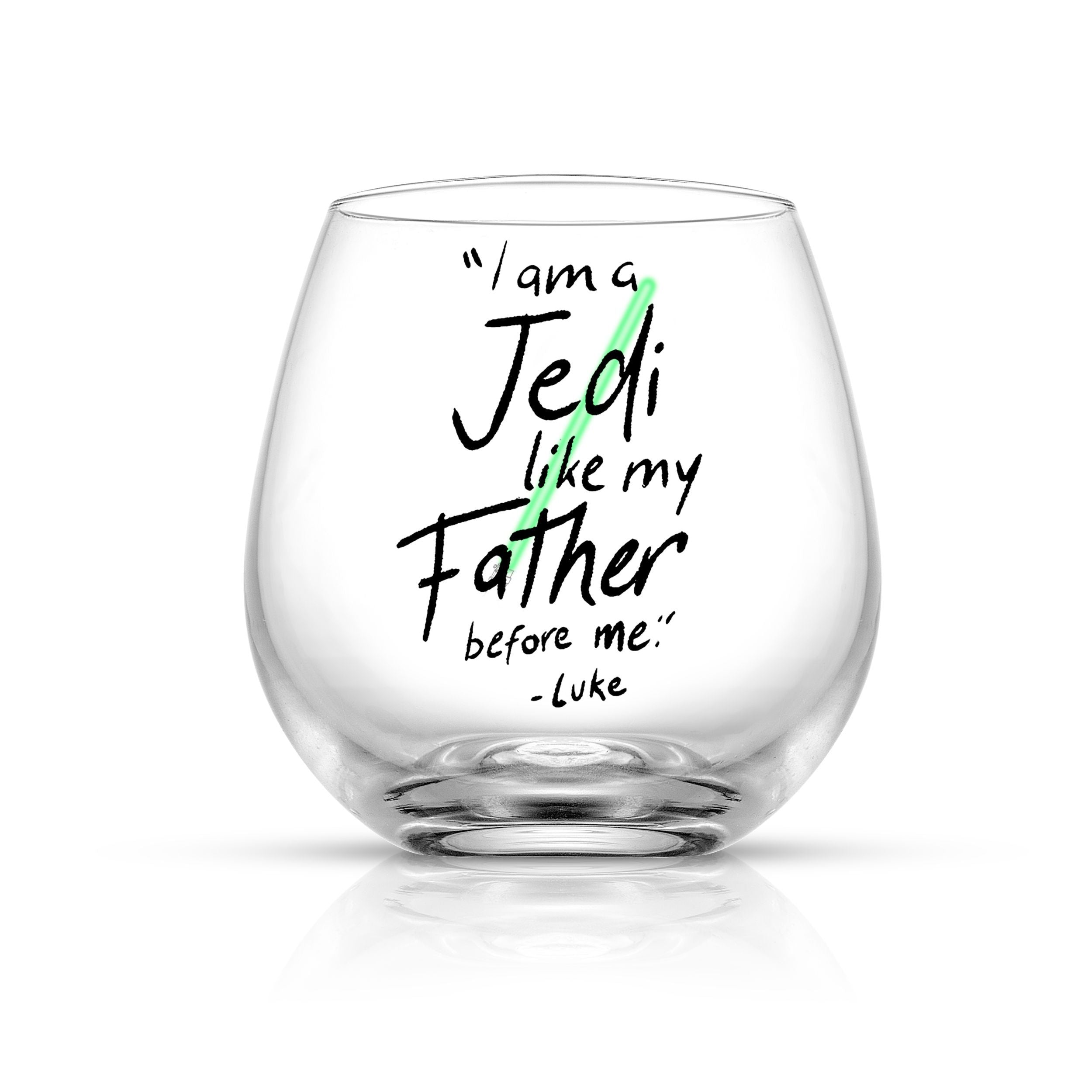 JoyJolt Star Wars Luke verre 44 cl lot de 2 sabre laser