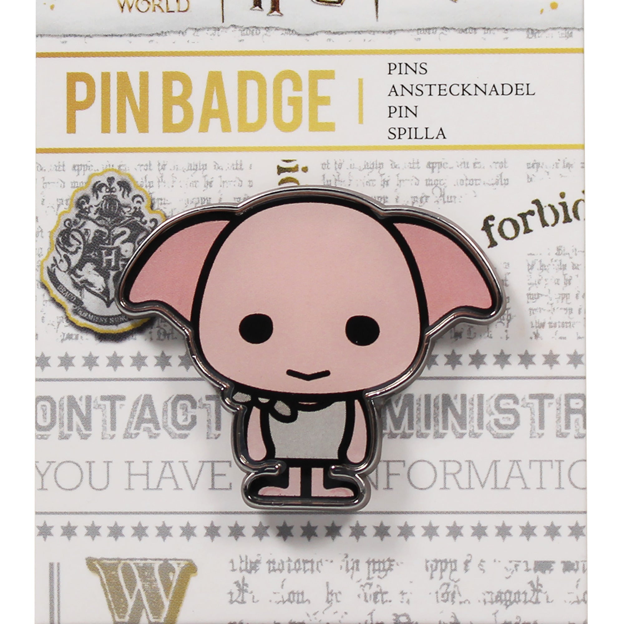 HMB Harry Potter Kawaii Dobby pin's émail rose
