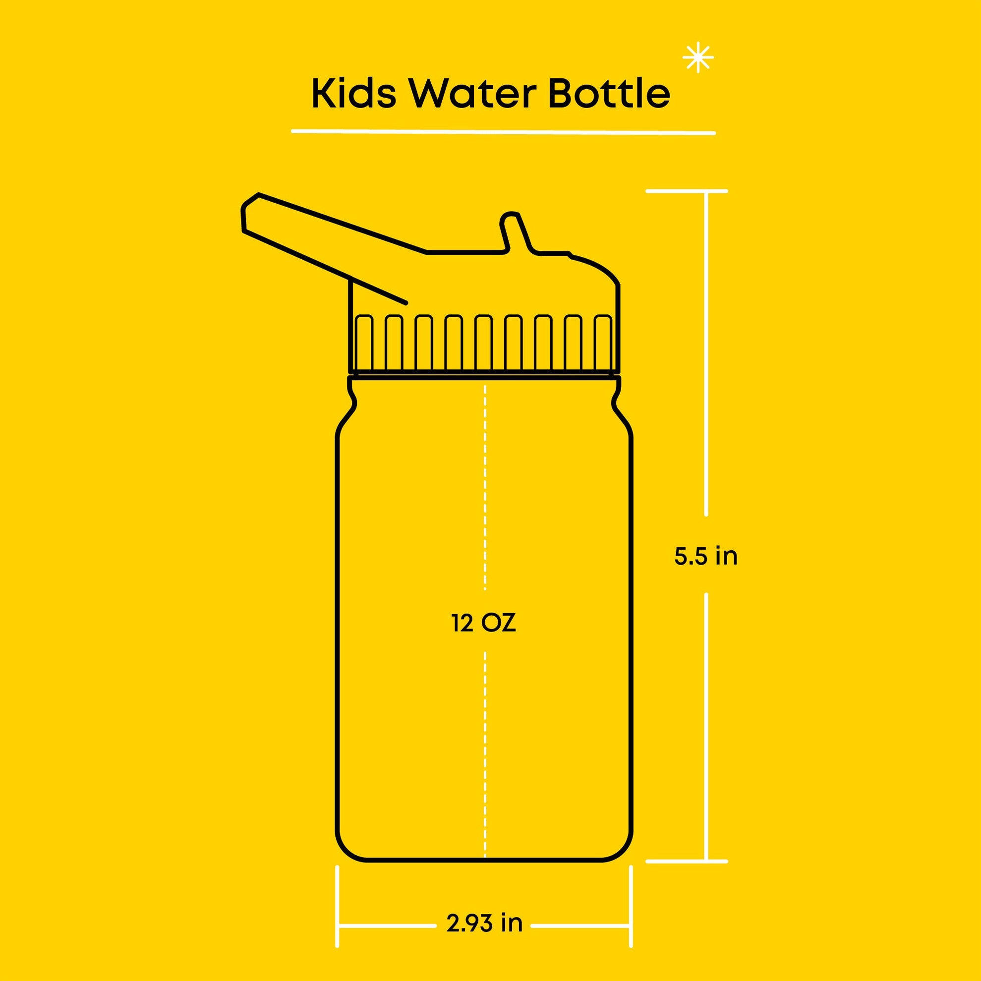 JoyJolt gourde enfant inox 35 cl paille isotherme