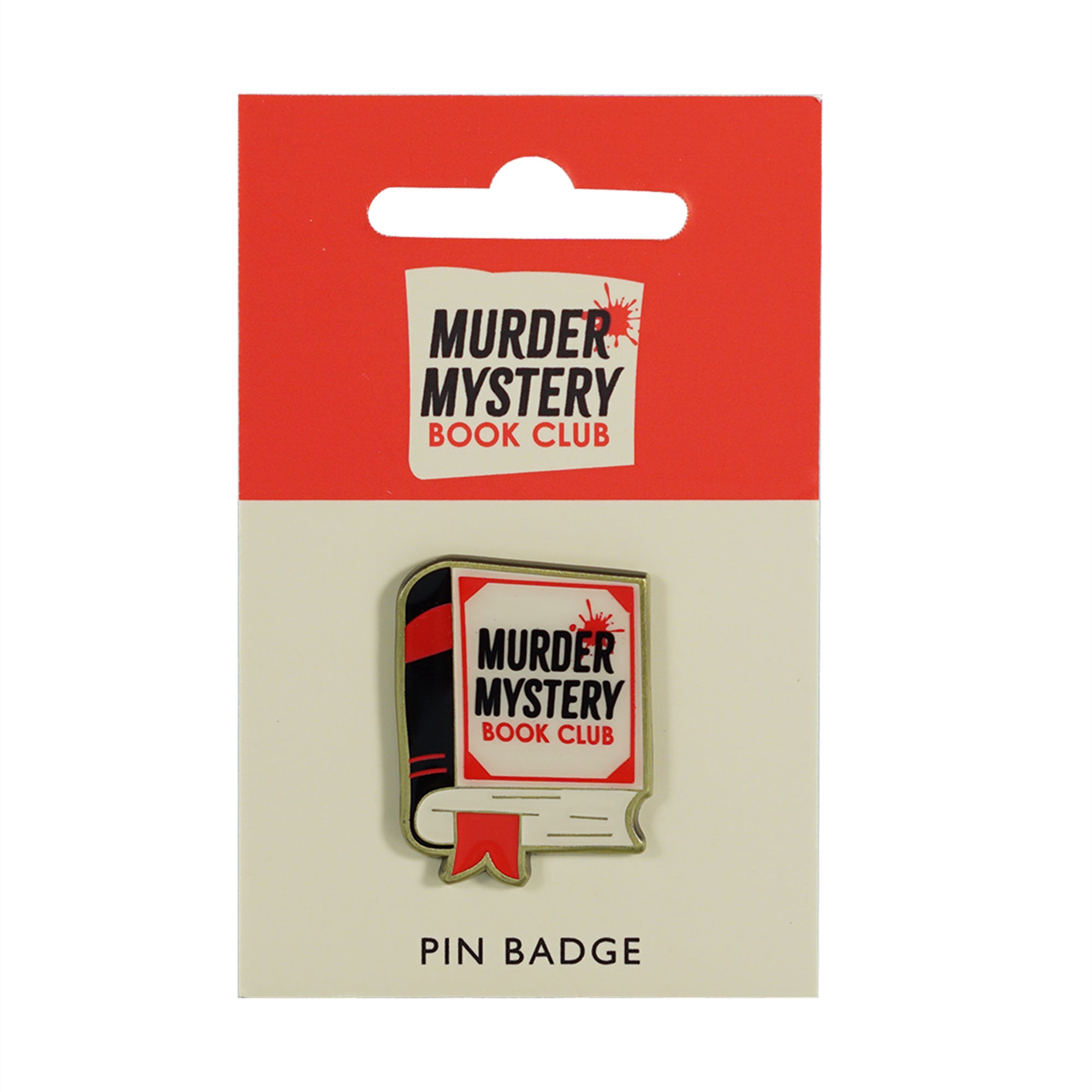 Pulteney Press Murder Mystery Book Club pin's émail rouge