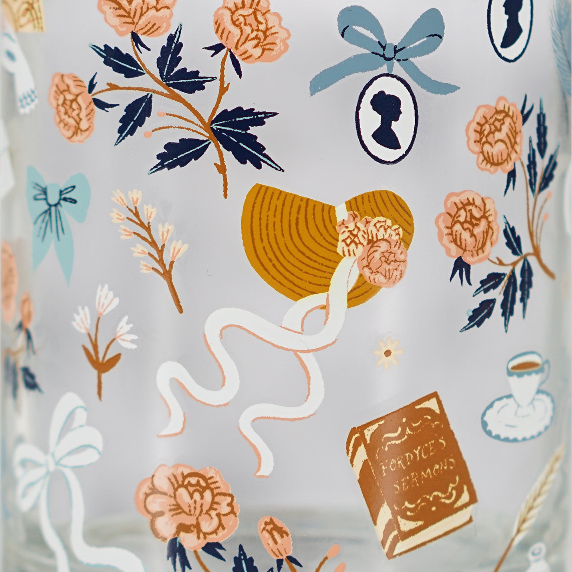 Jane Austen Repeat Pattern verre tumbler 30 cl motifs