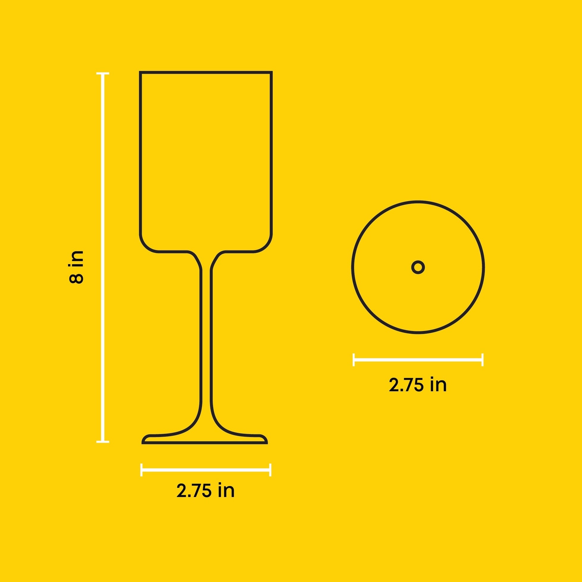 JoyJolt Claire verres à vin blanc lot de 2 34 cl cristal