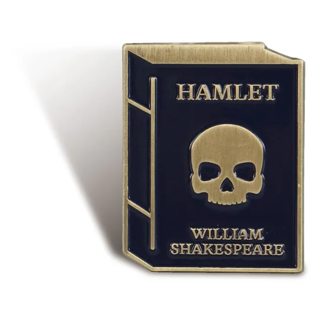 HMB Shakespeare Hamlet pin's noir émail