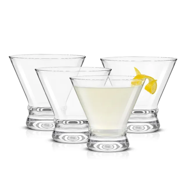 JoyJolt Afina verres à martini lot de 4 25 cl sans pied