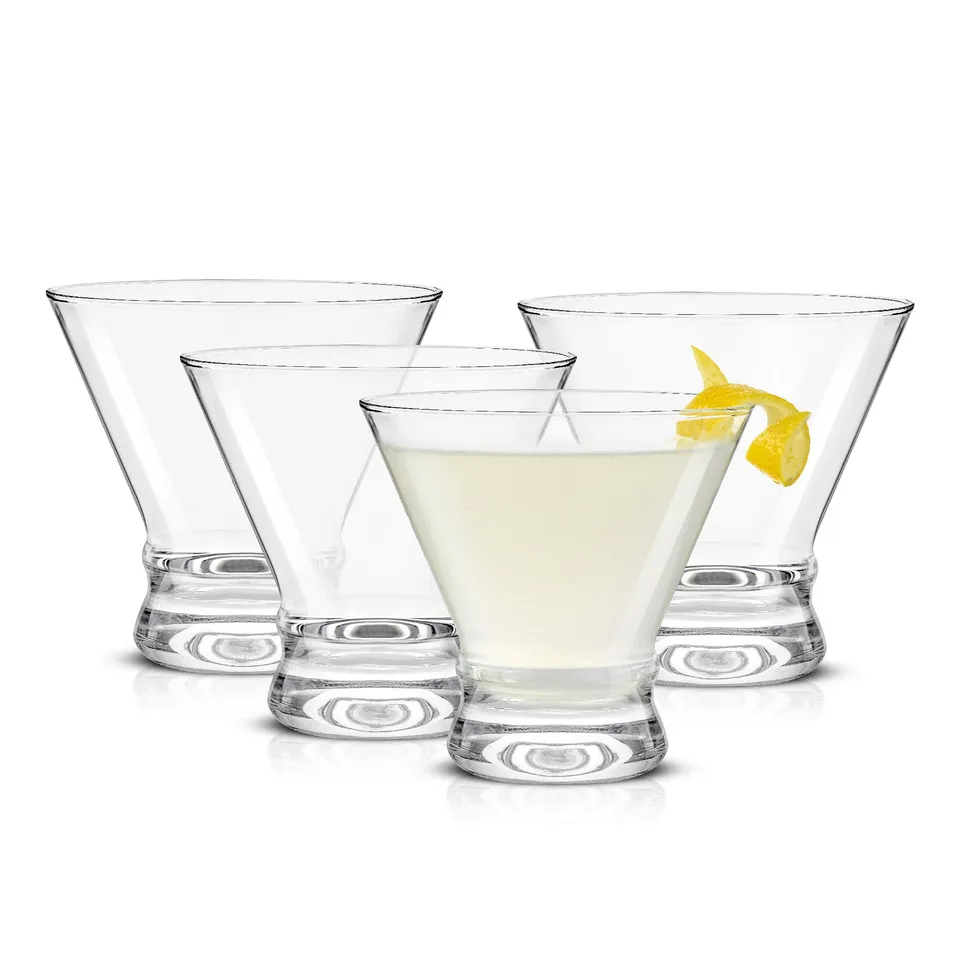 JoyJolt Afina verres à martini lot de 4 25 cl sans pied