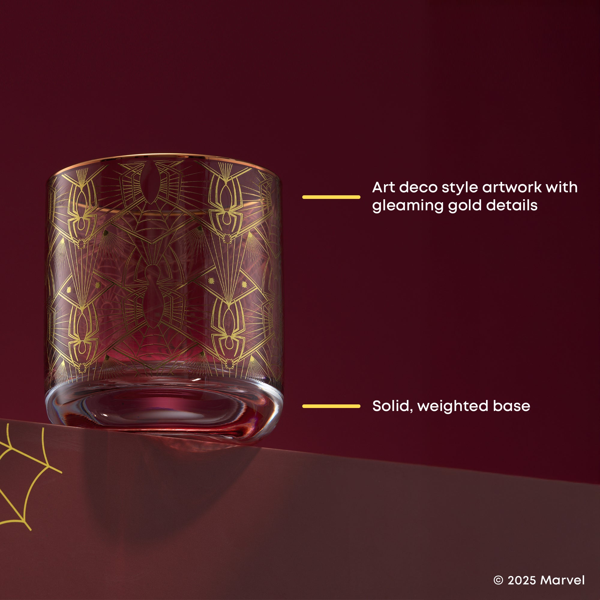 JoyJolt Marvel Spider-Man Legacy verres whisky 4 x 30 cl