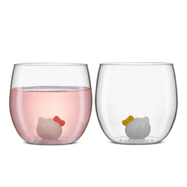 JoyJolt Hello Kitty Mimmy verre court 40cl lot 2