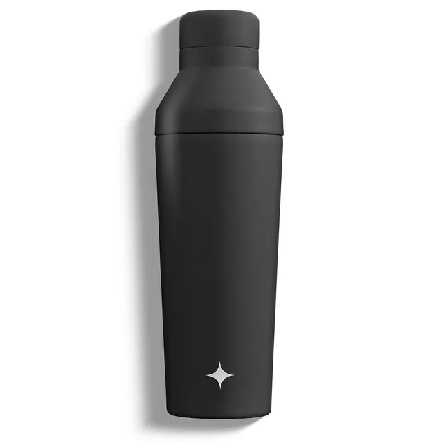 JoyJolt Shaker cocktail isotherme 65 cl noir inox