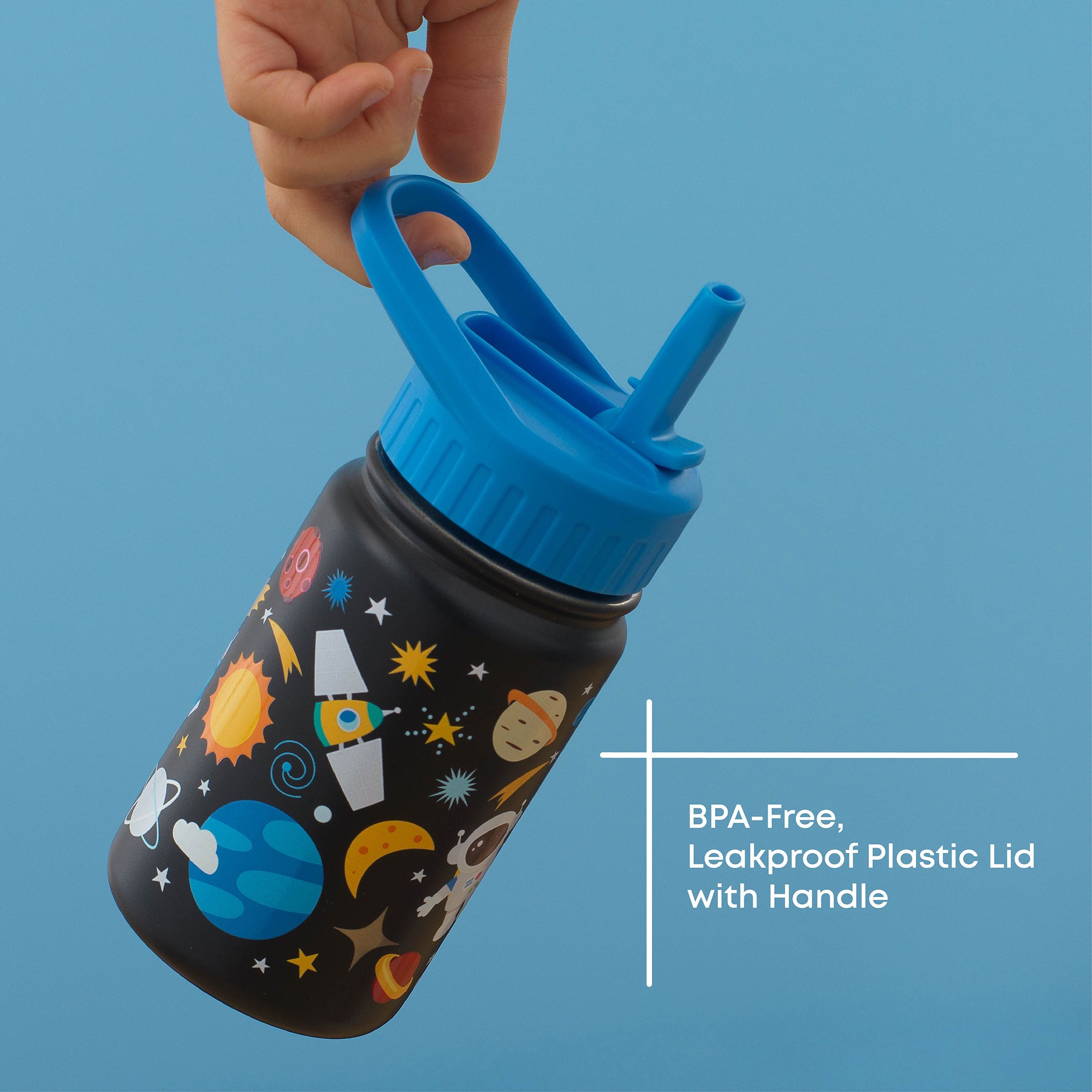 JoyJolt gourde enfant inox 35 cl paille isotherme