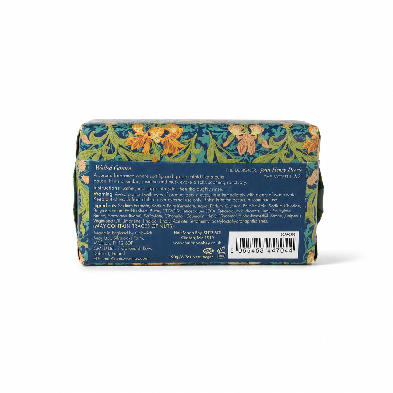 Arts & Crafts Society John H. Dearle Iris savon 190g