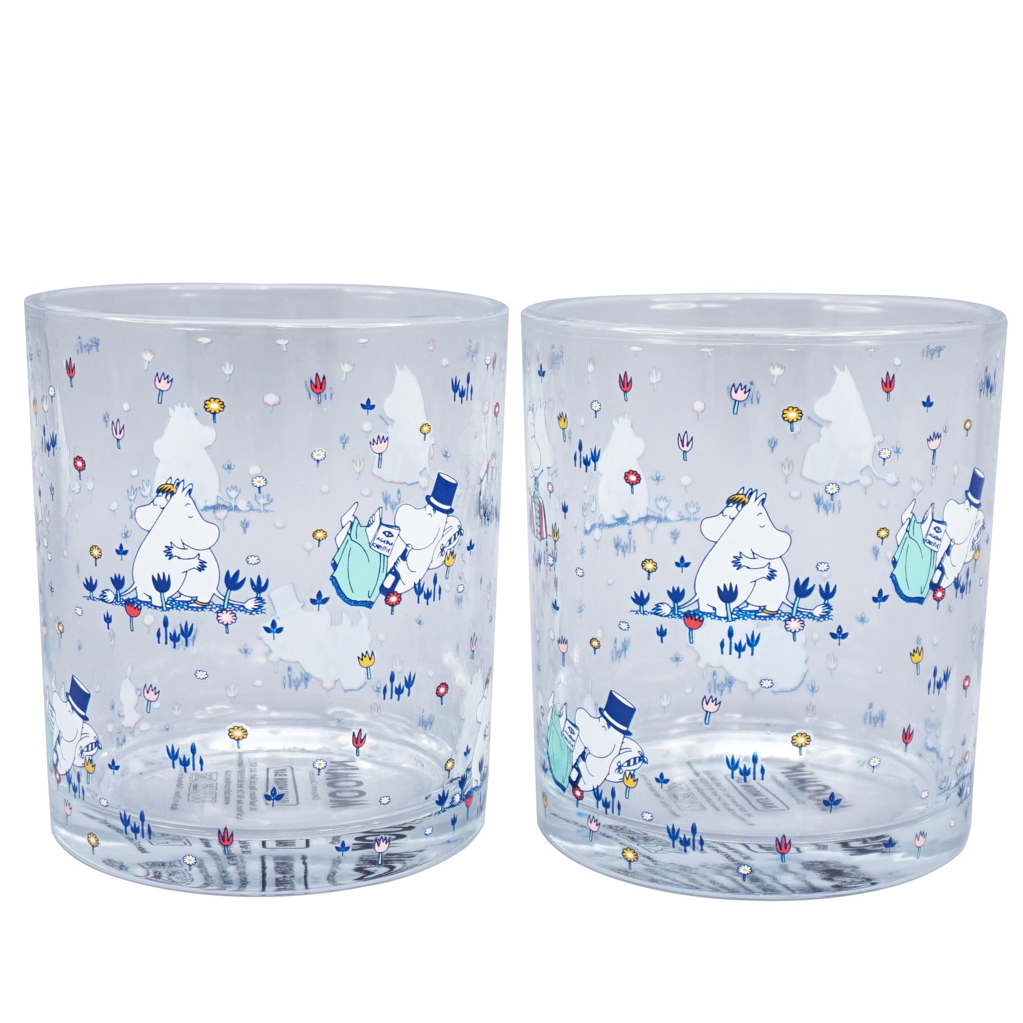 Moomin coffret 2 verres 30 cl bleus