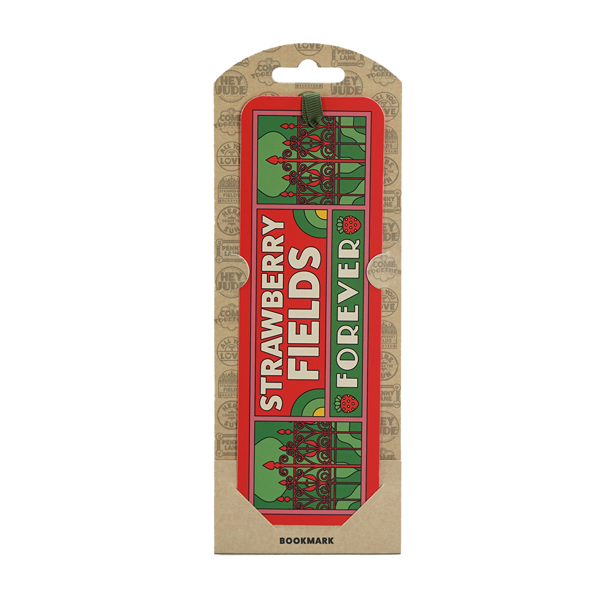 The Beatles Strawberry Fields marque-page papier rouge