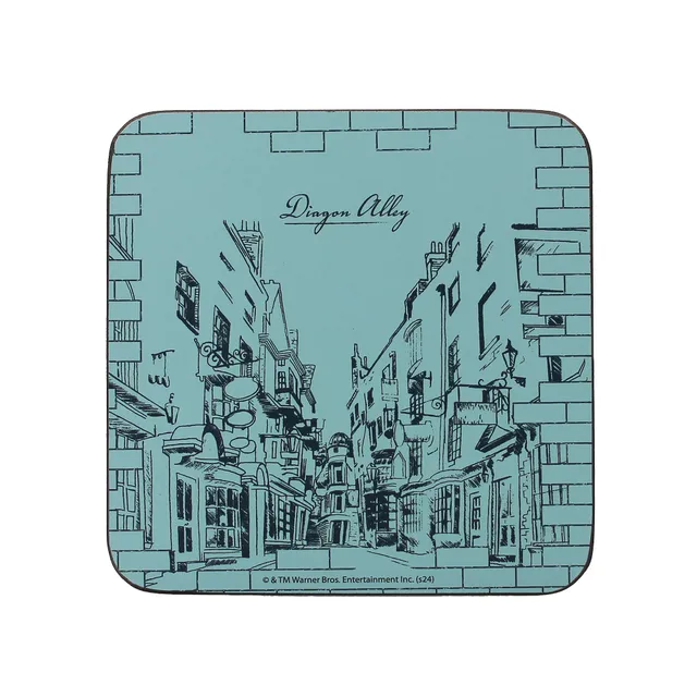 Harry Potter Diagon Alley dessous de verre 10x10 cm bleu