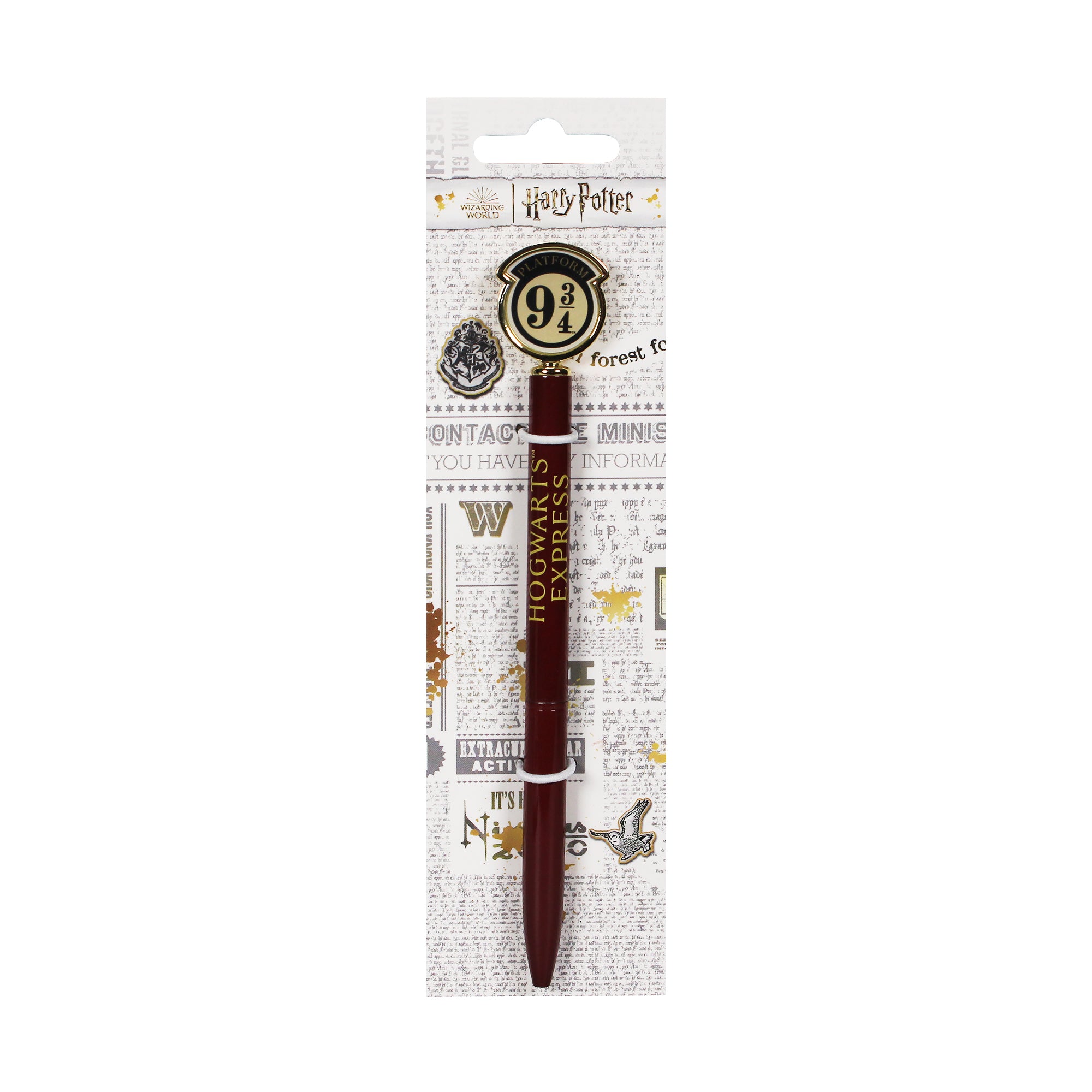 Harry Potter Voie 9 3/4 stylo métal rouge 15,5 cm