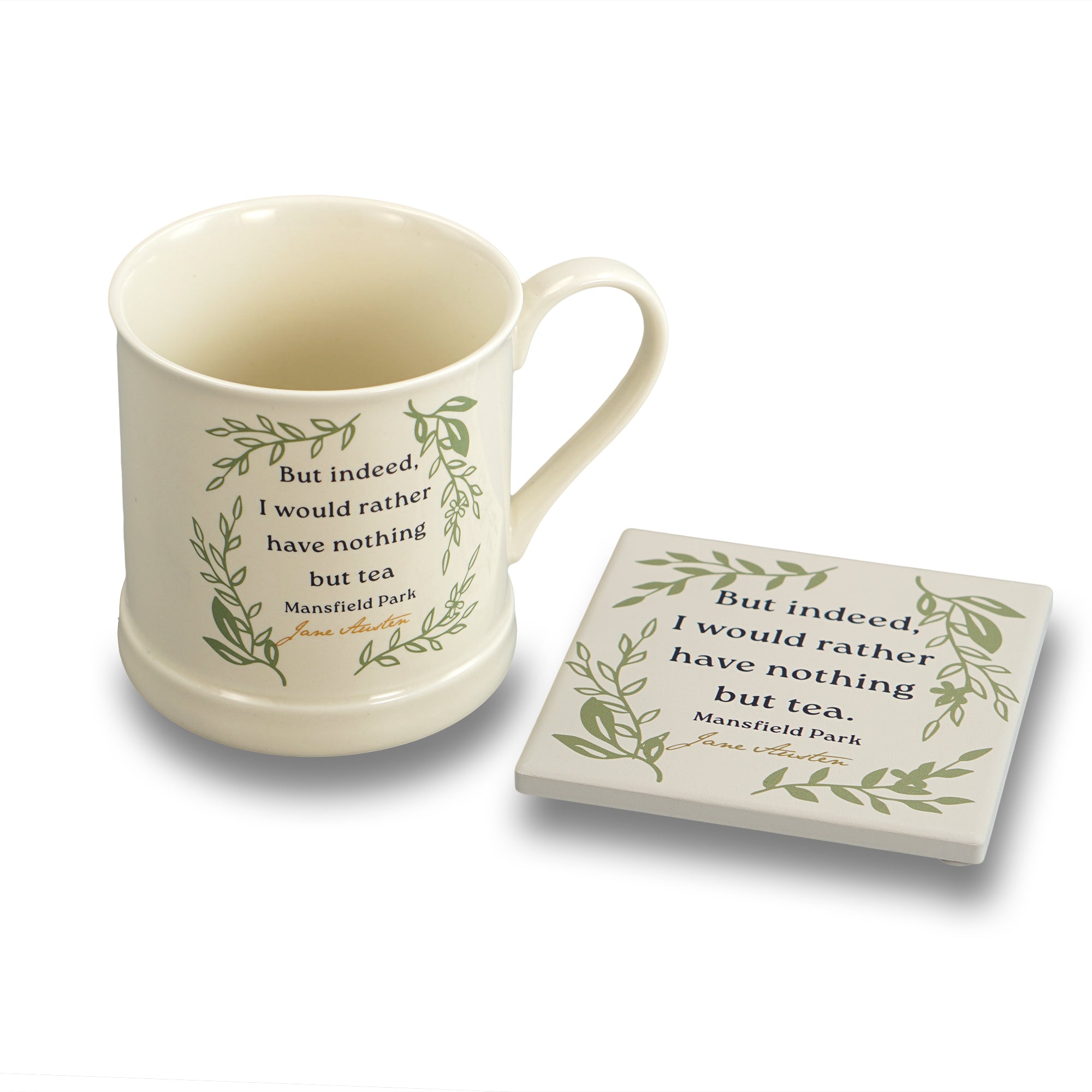 Jane Austen Mansfield Park dessous de verre céramique