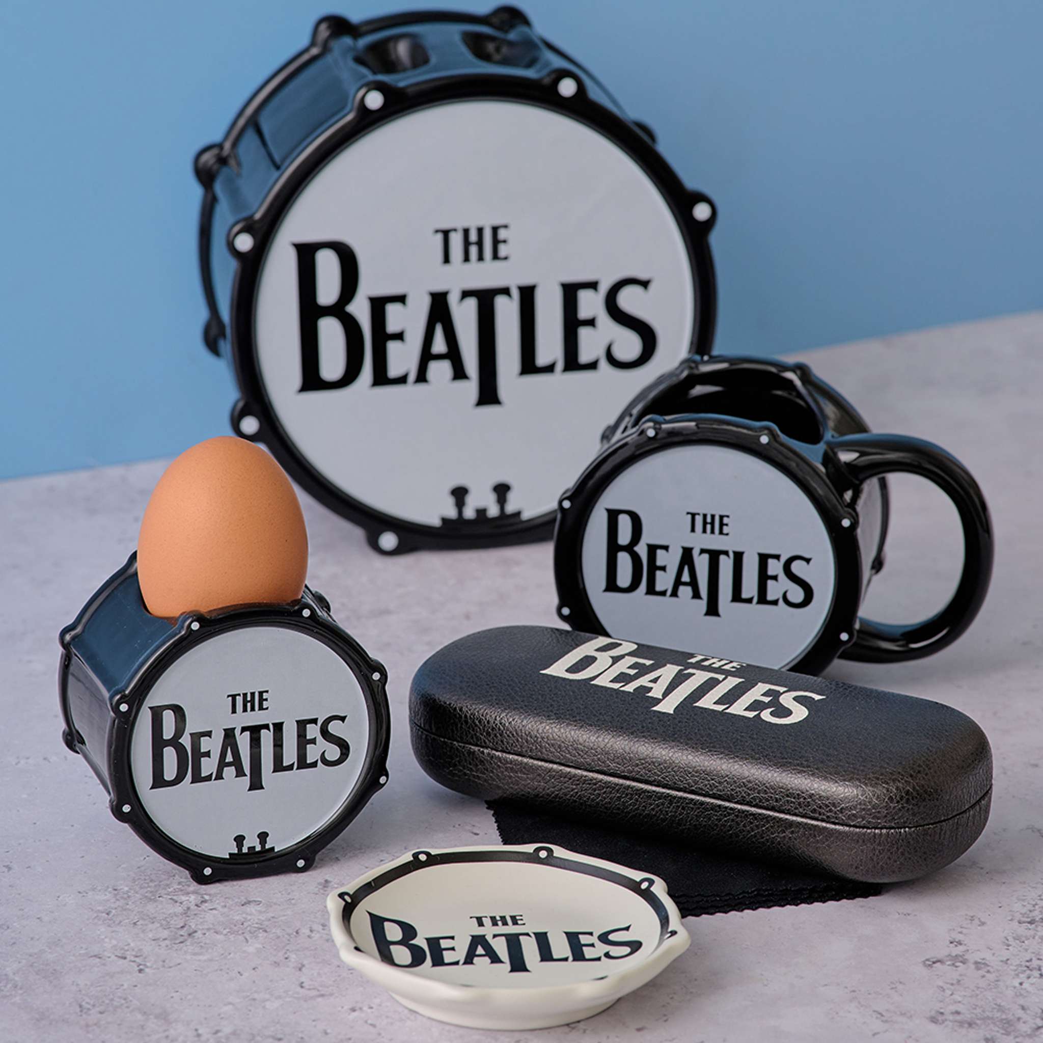 The Beatles Drum Logo mug 25 cl boîte cadeau blanc
