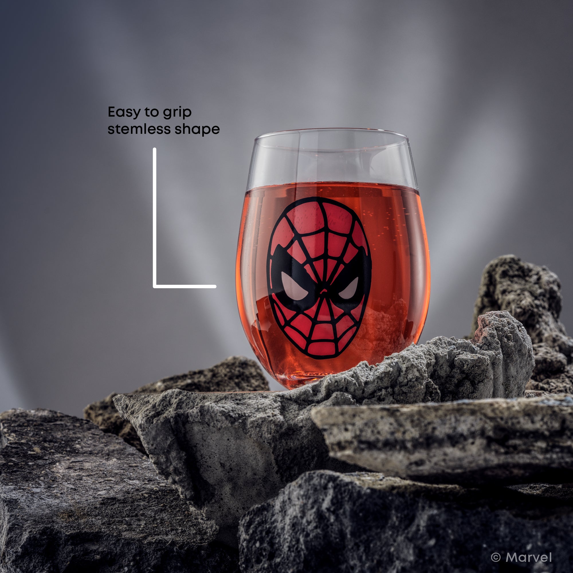JoyJolt Marvel Heroes verres sans pied lot 4 56 cl