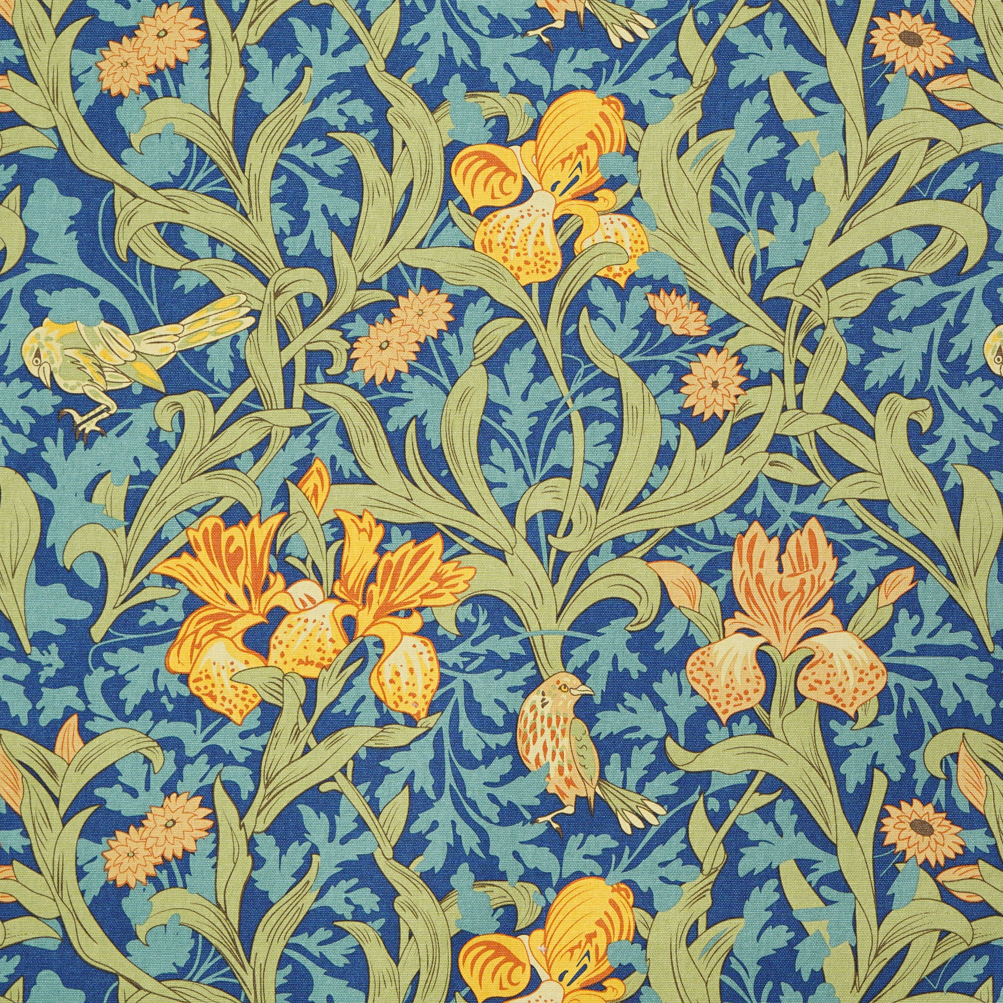 John H. Dearle Iris torchon coton recyclé bleu