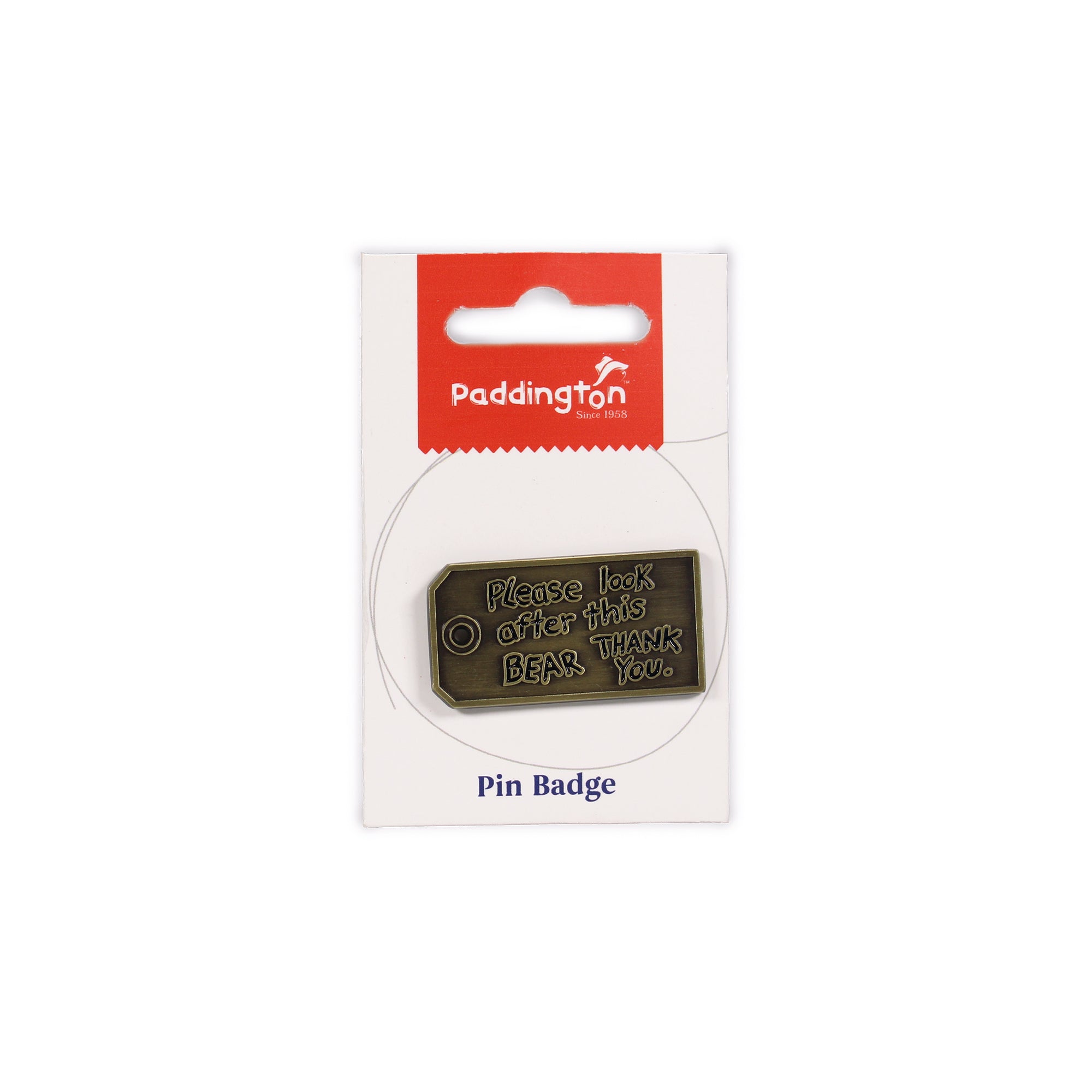HMB Paddington Bear pin's marron Look After