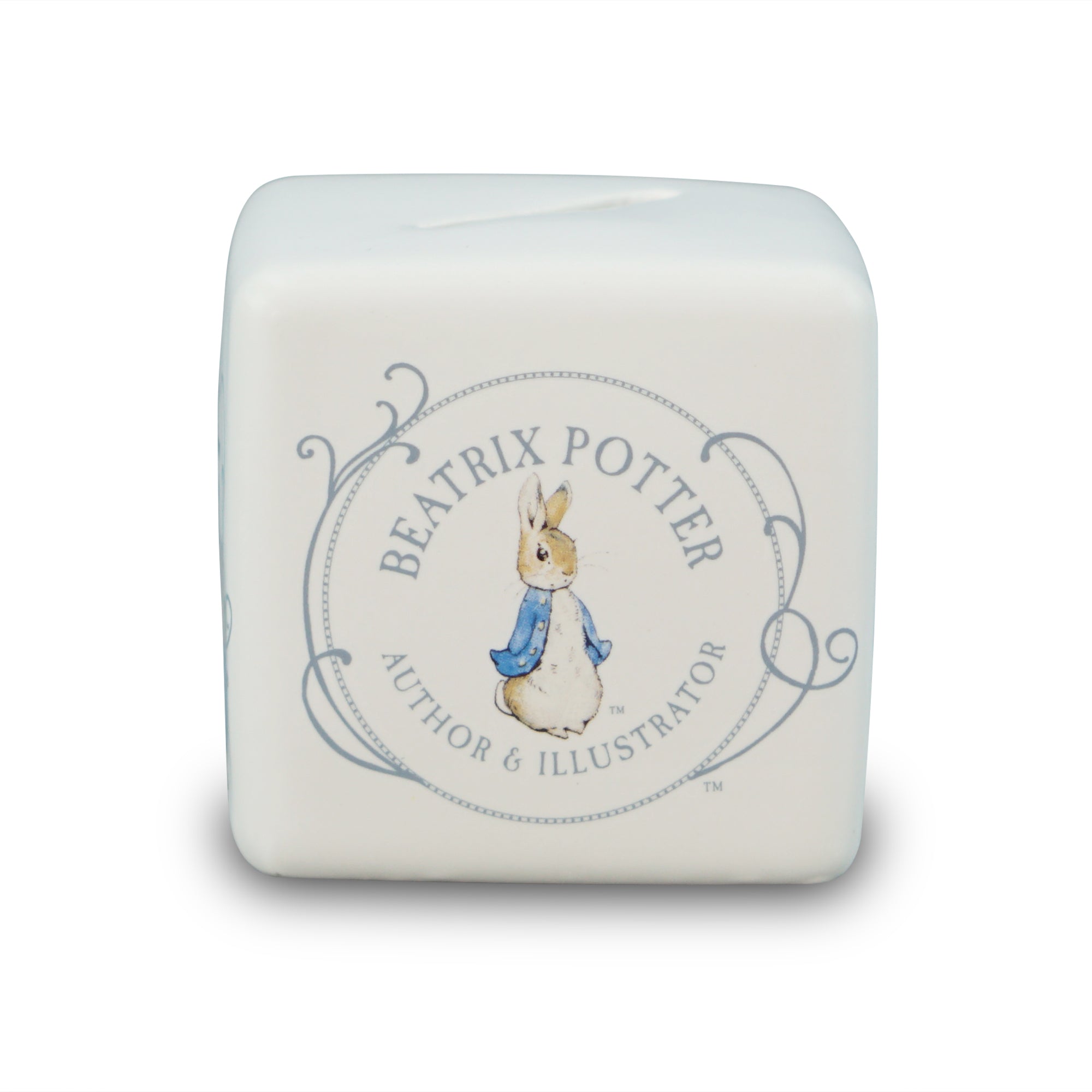 Peter Rabbit tirelire céramique blanche coffret
