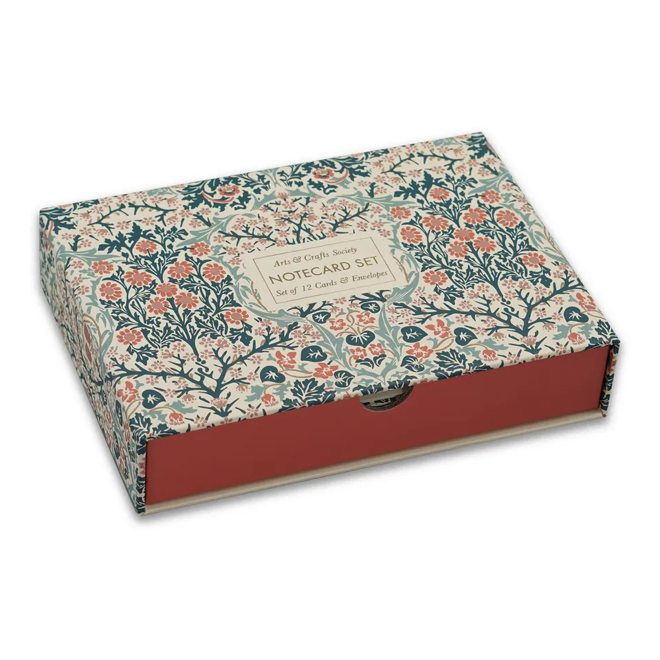 Arts & Crafts Society Blackthorn coffret 12 cartes bleues