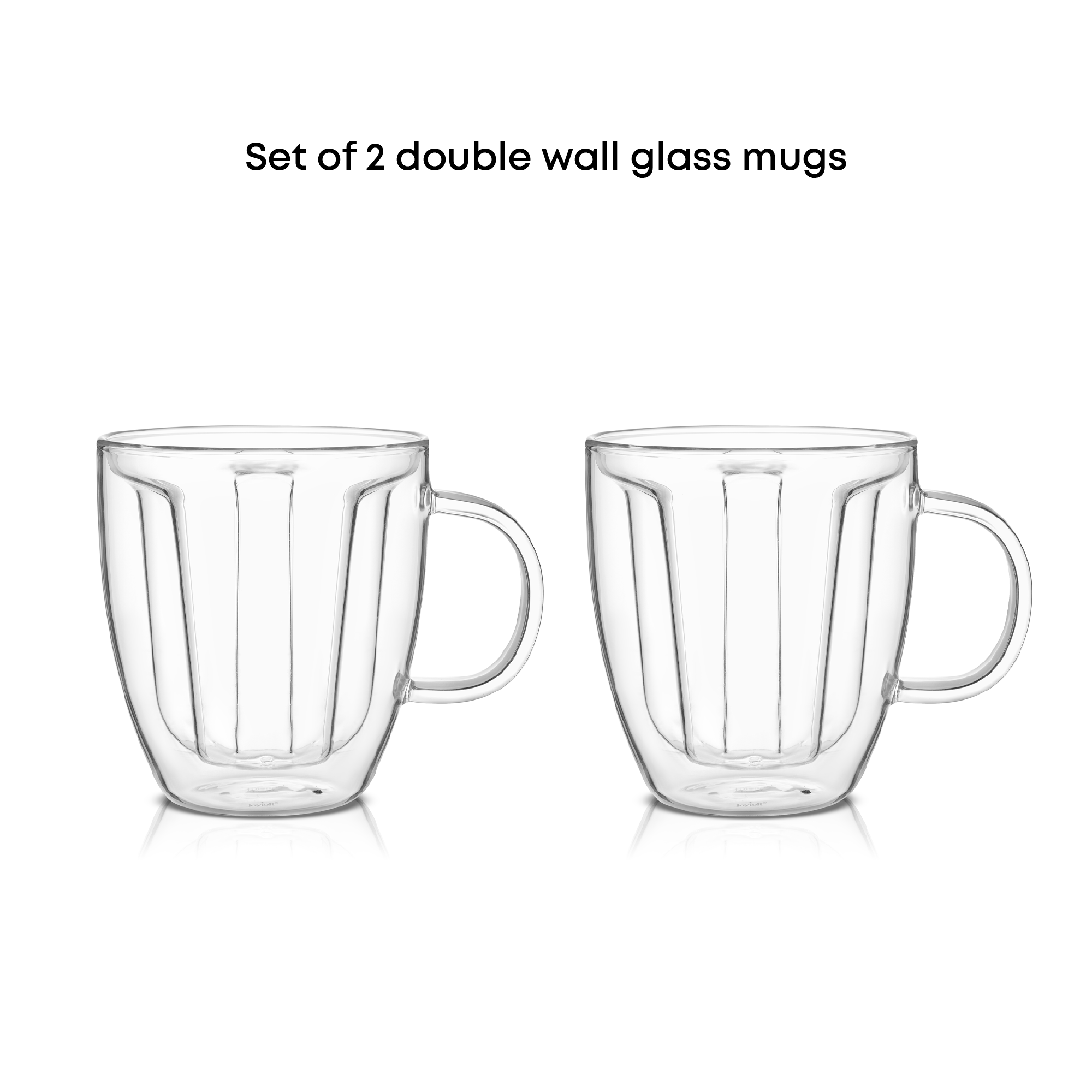 JoyJolt Disney Minnie Mouse 3D mug verre double paroi 38cl lot 2