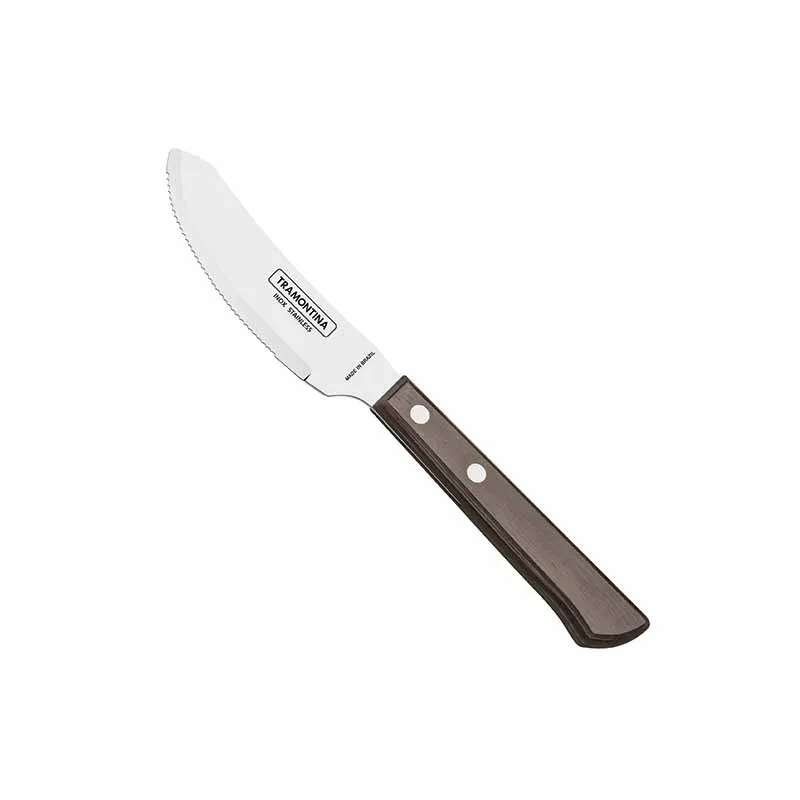Artis Polywood couteau à pizza 21 cm manche brun