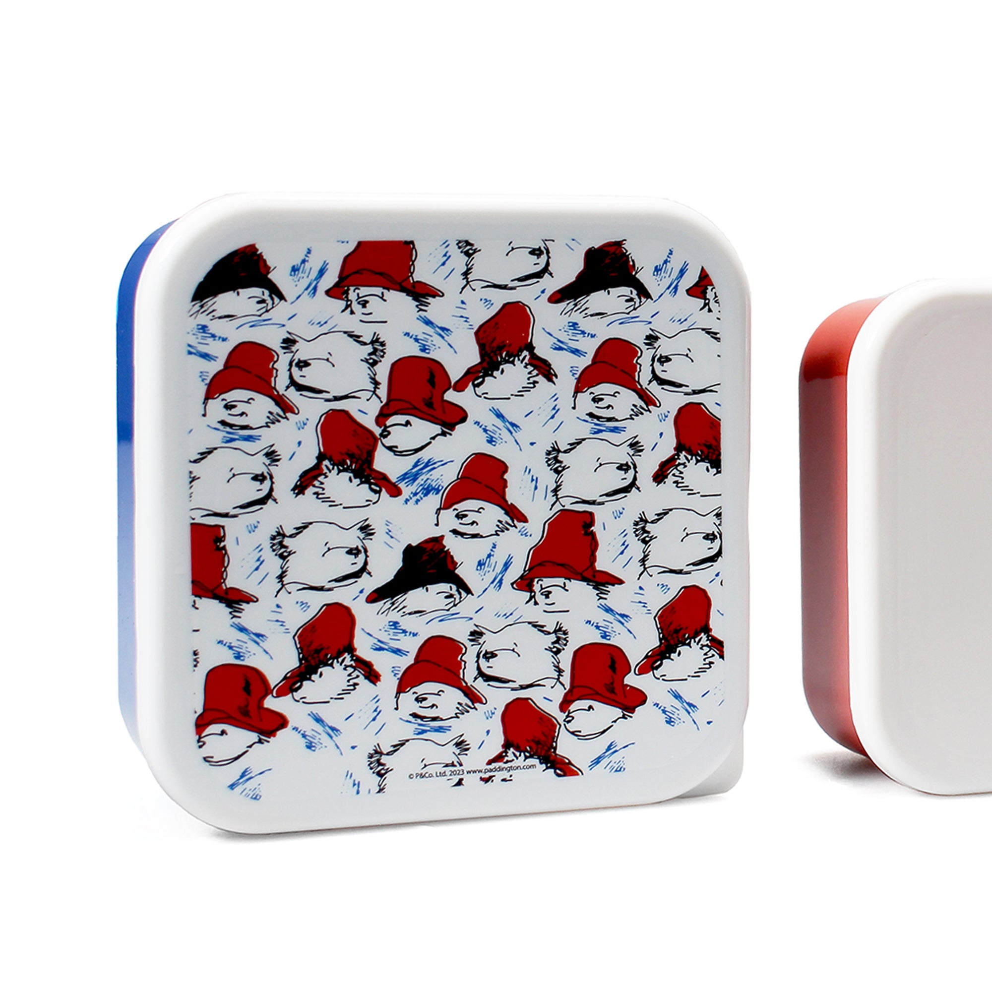 Paddington lot 3 boîtes goûter snack rouges sans BPA