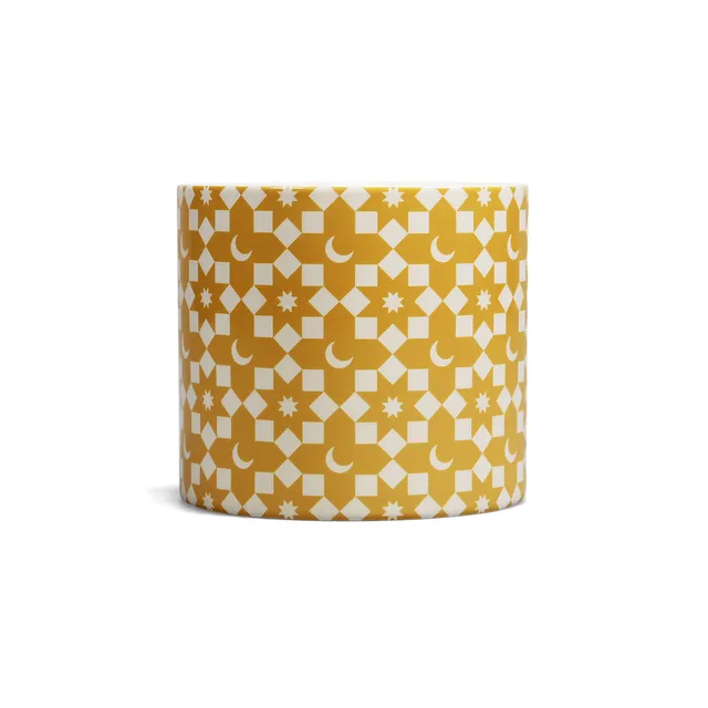 Tiles Moon Yellow pot céramique jaune 11 cm