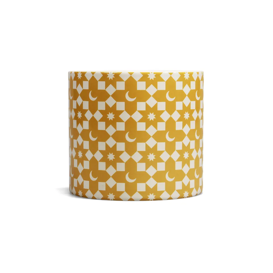 Tiles Moon Yellow pot céramique jaune 11 cm