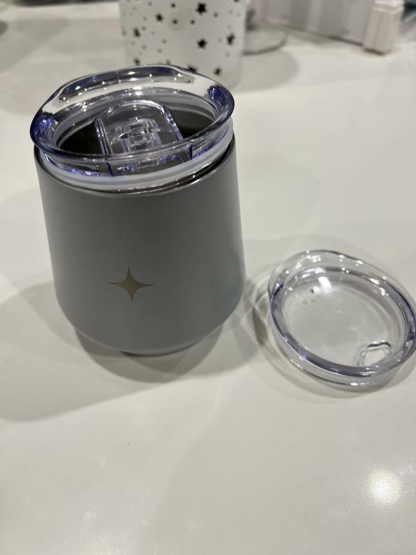 JoyJolt Gobelet vin isotherme inox 36 cl 2 couvercles