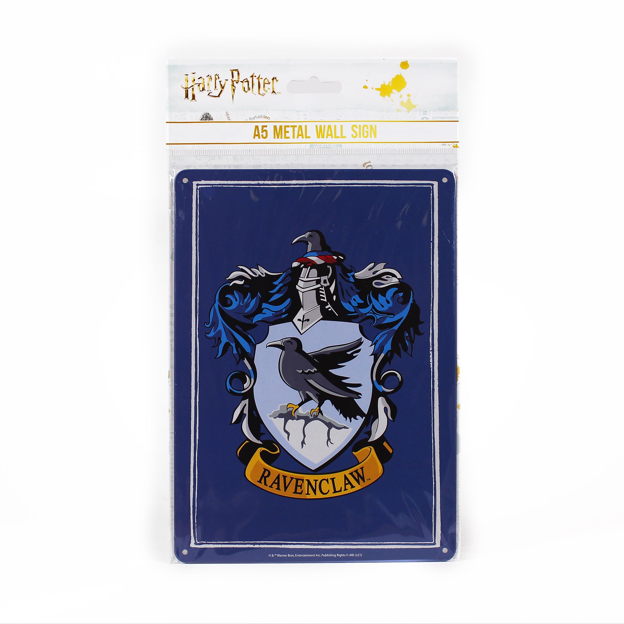 HMB Harry Potter Ravenclaw plaque métal A5 bleue
