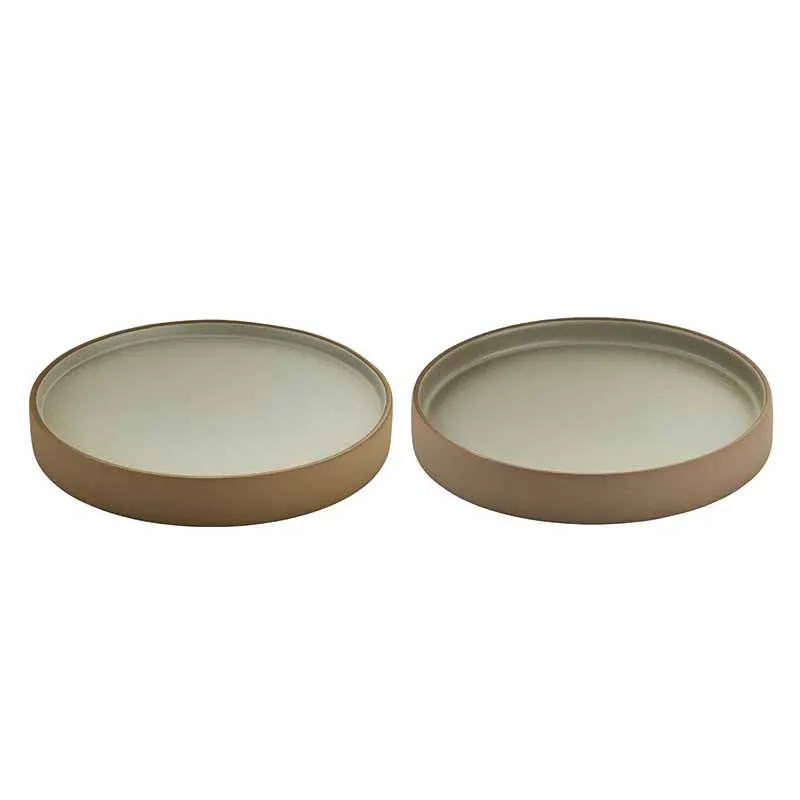 Artis 2in1 assiette basse 21 cm beige gris