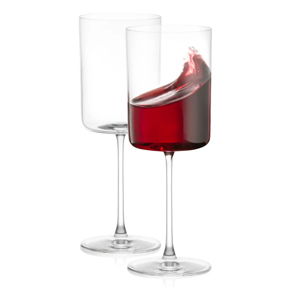 JoyJolt Claire verres à vin rouge lot de 2 40 cl cristal